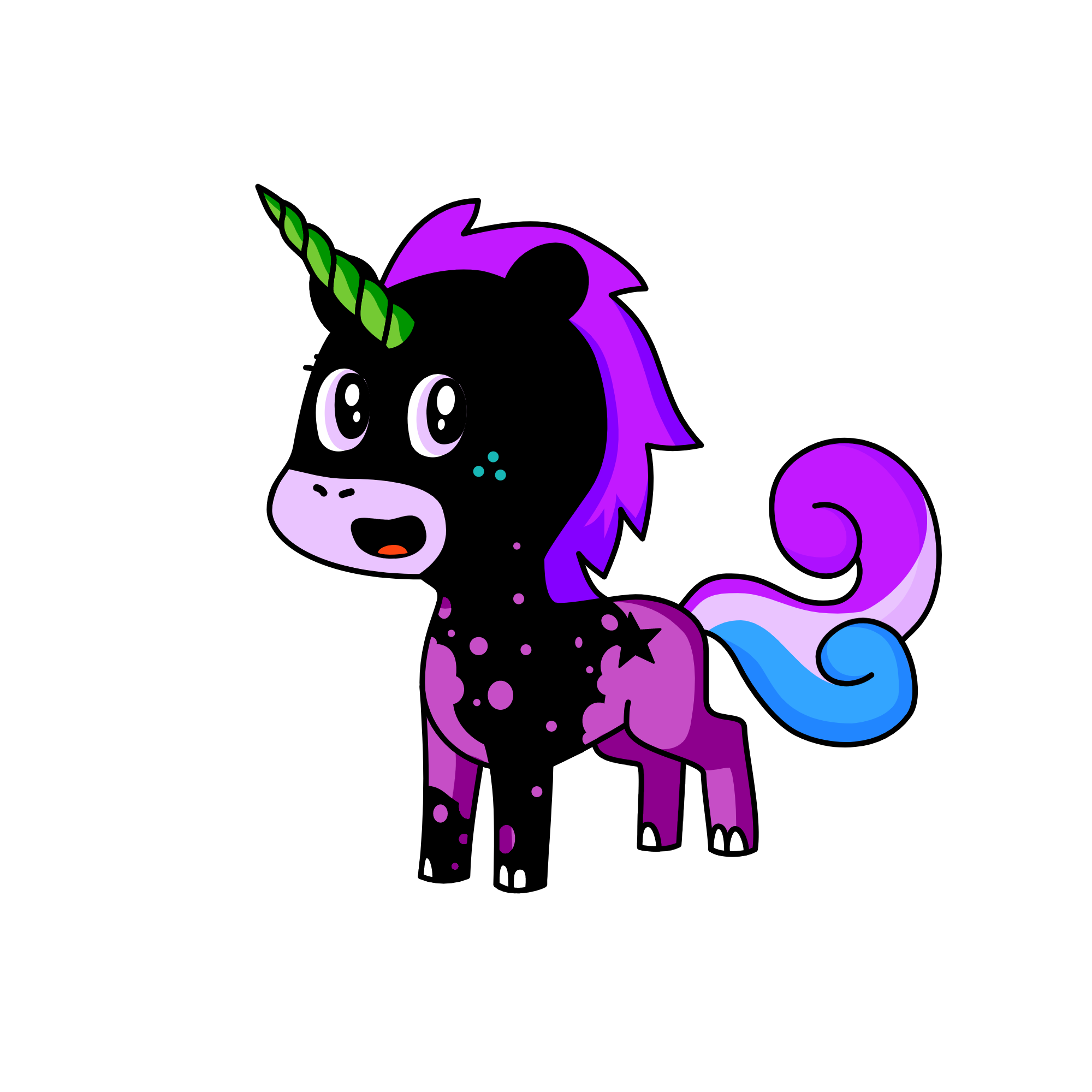 yonikurn blak, the unicorn