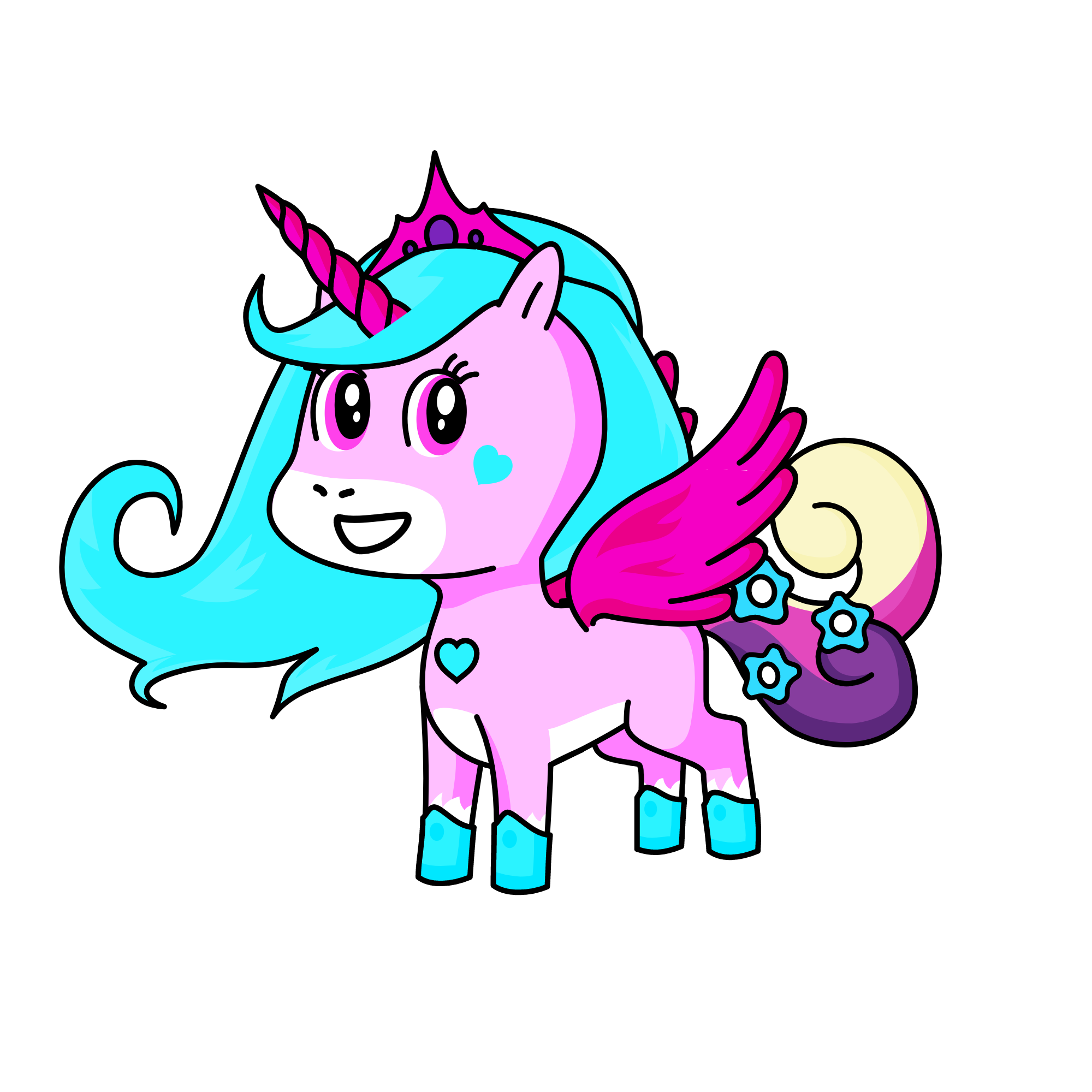 Queen Sparkle, the unicorn