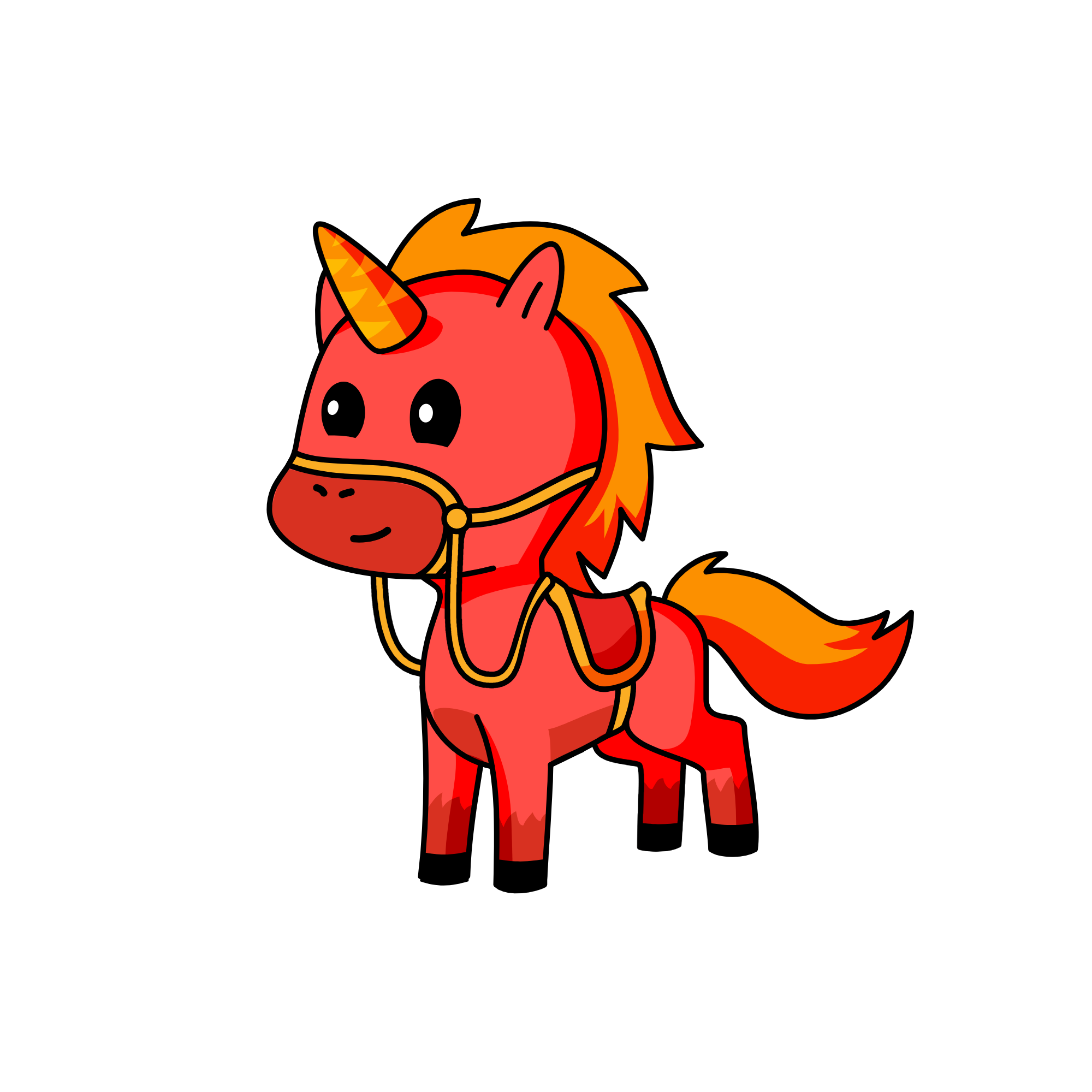 fire flame, the unicorn