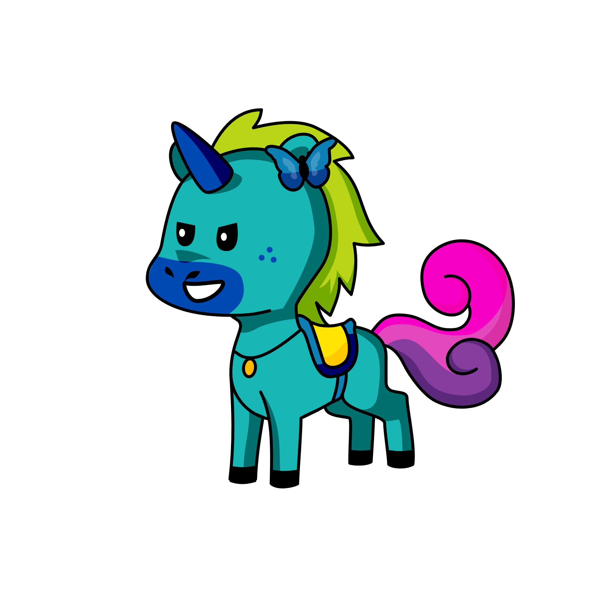x, the unicorn