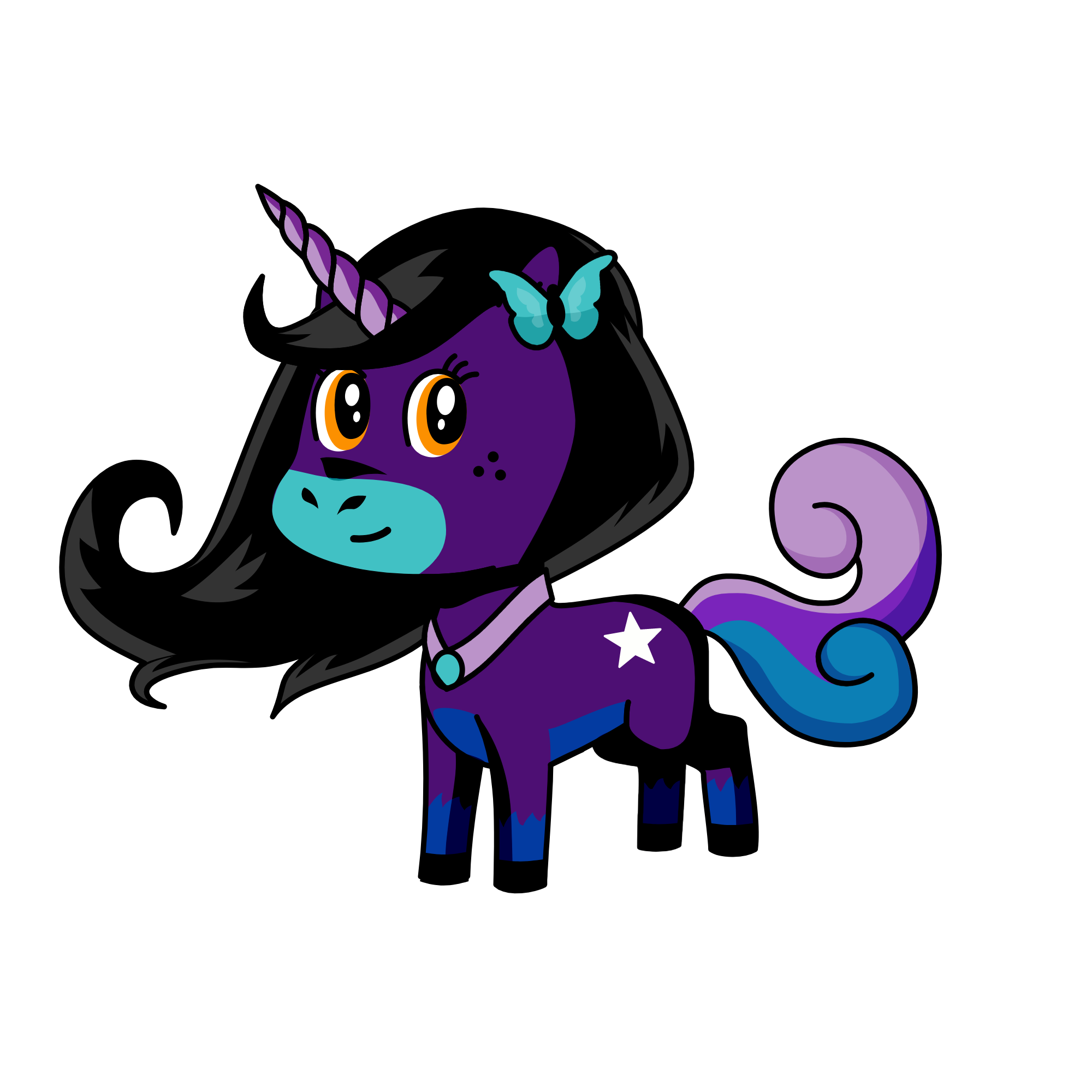 Midnight, the unicorn
