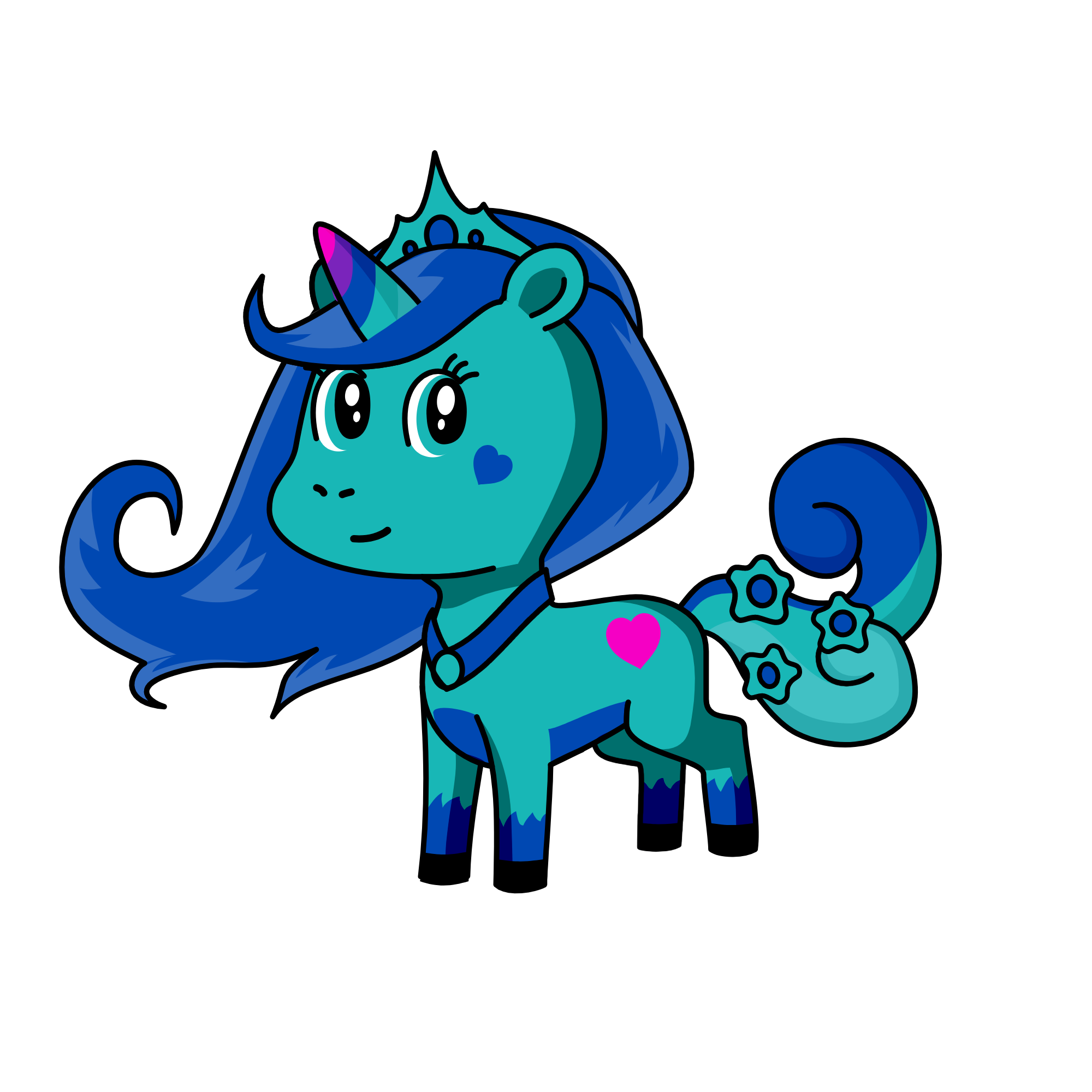 Princess Snow Ice, the unicorn