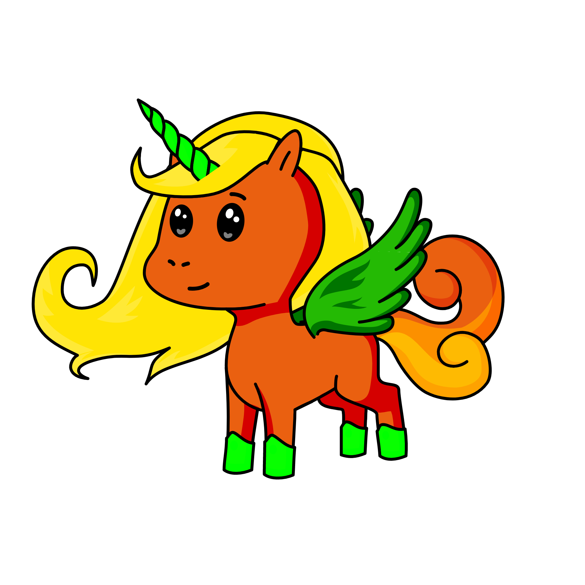 Fall, the unicorn