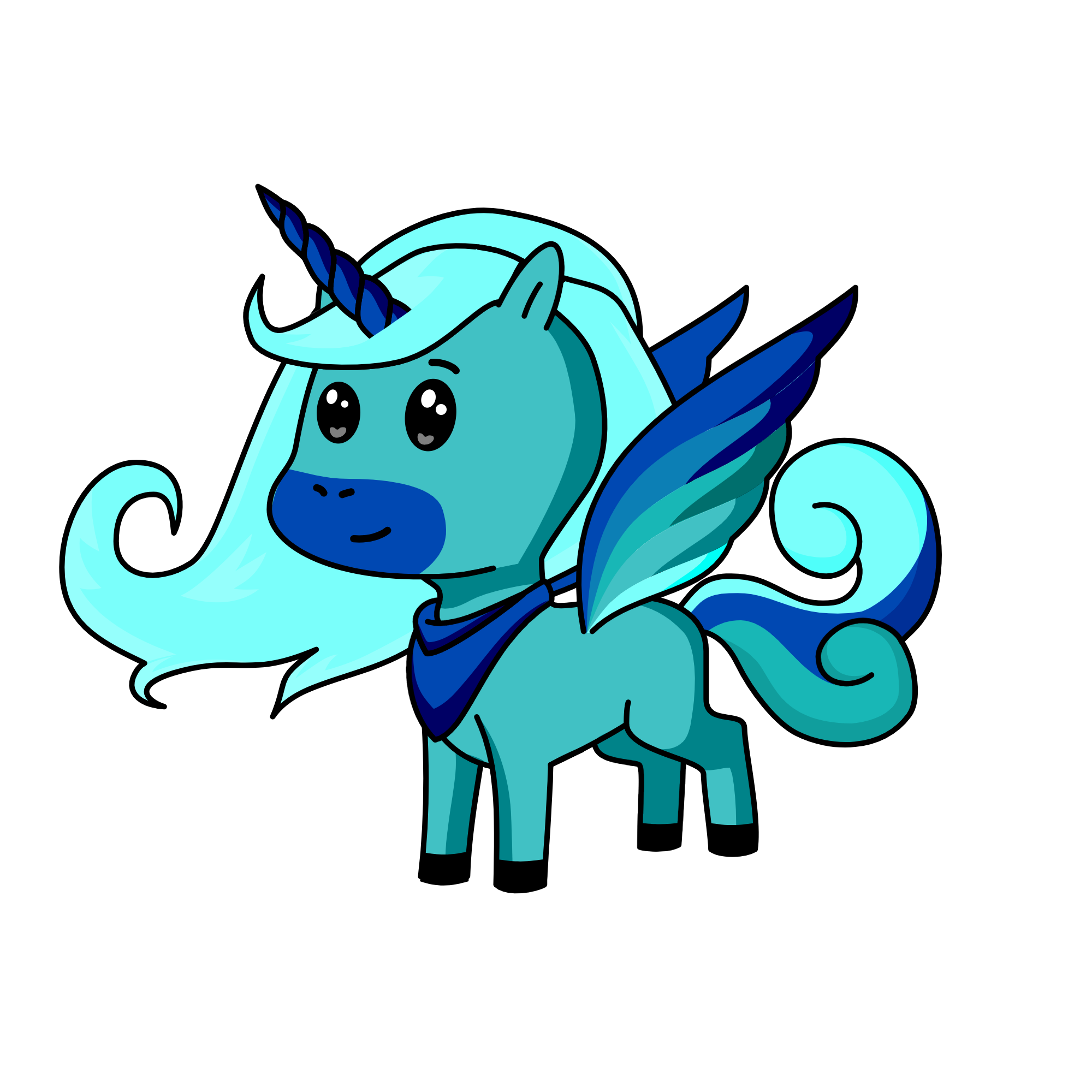 Snow, the unicorn
