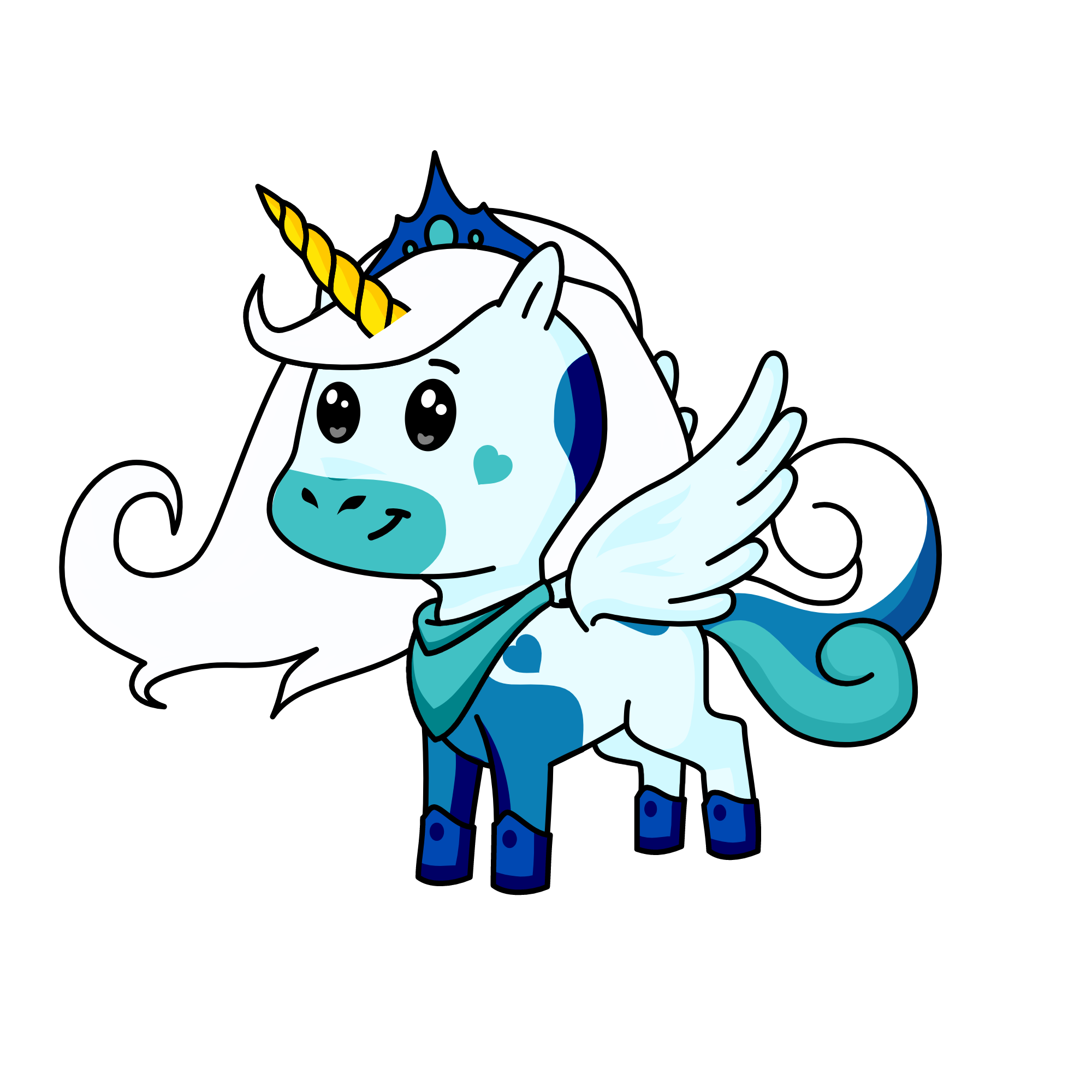 Winter, the unicorn
