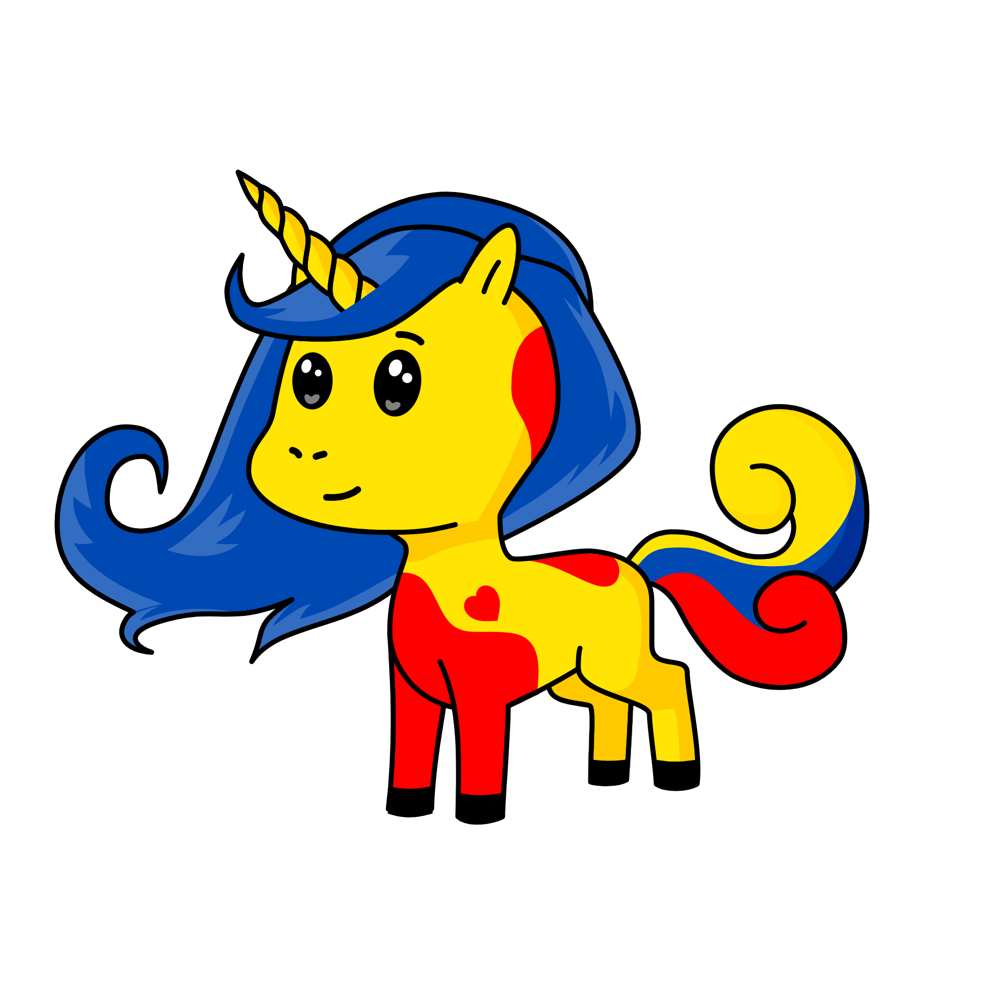 Sun, the unicorn
