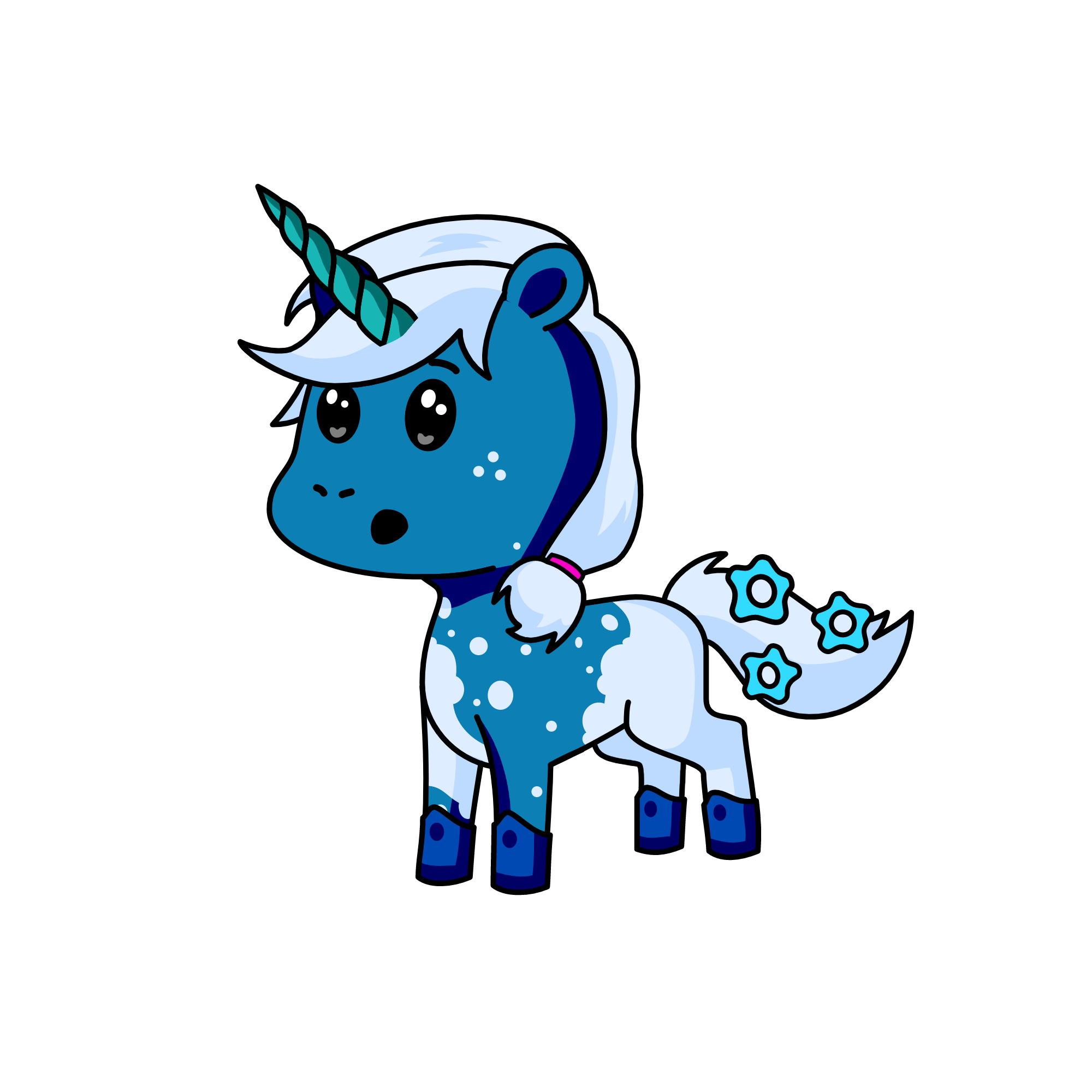 Bubbles, the unicorn
