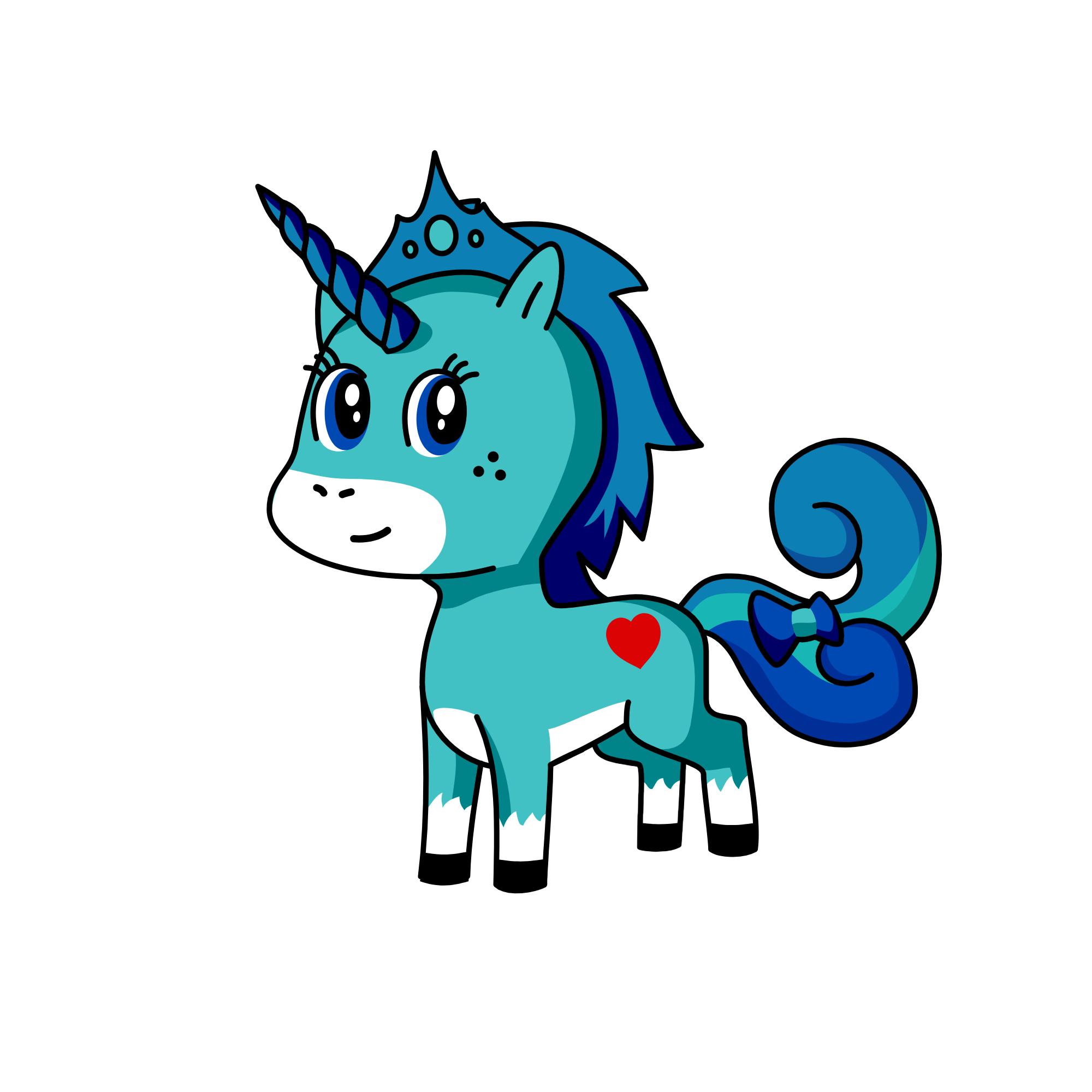 Snow, the unicorn