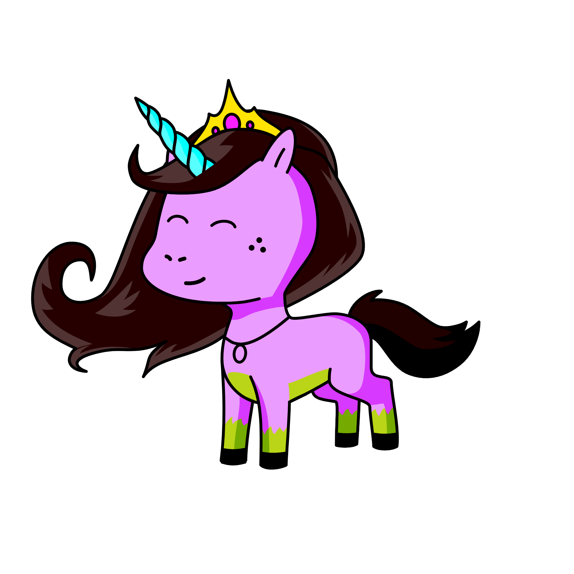 wolf, the unicorn
