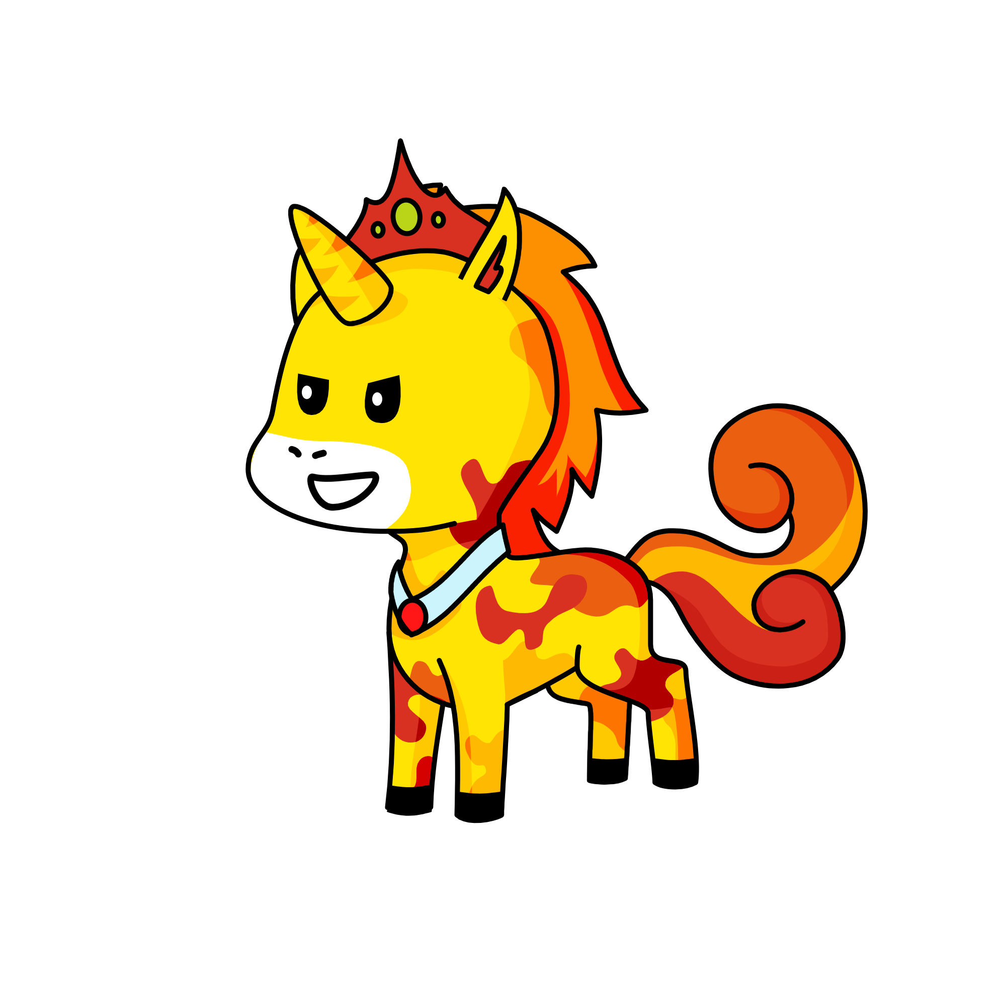 Firemane, the unicorn