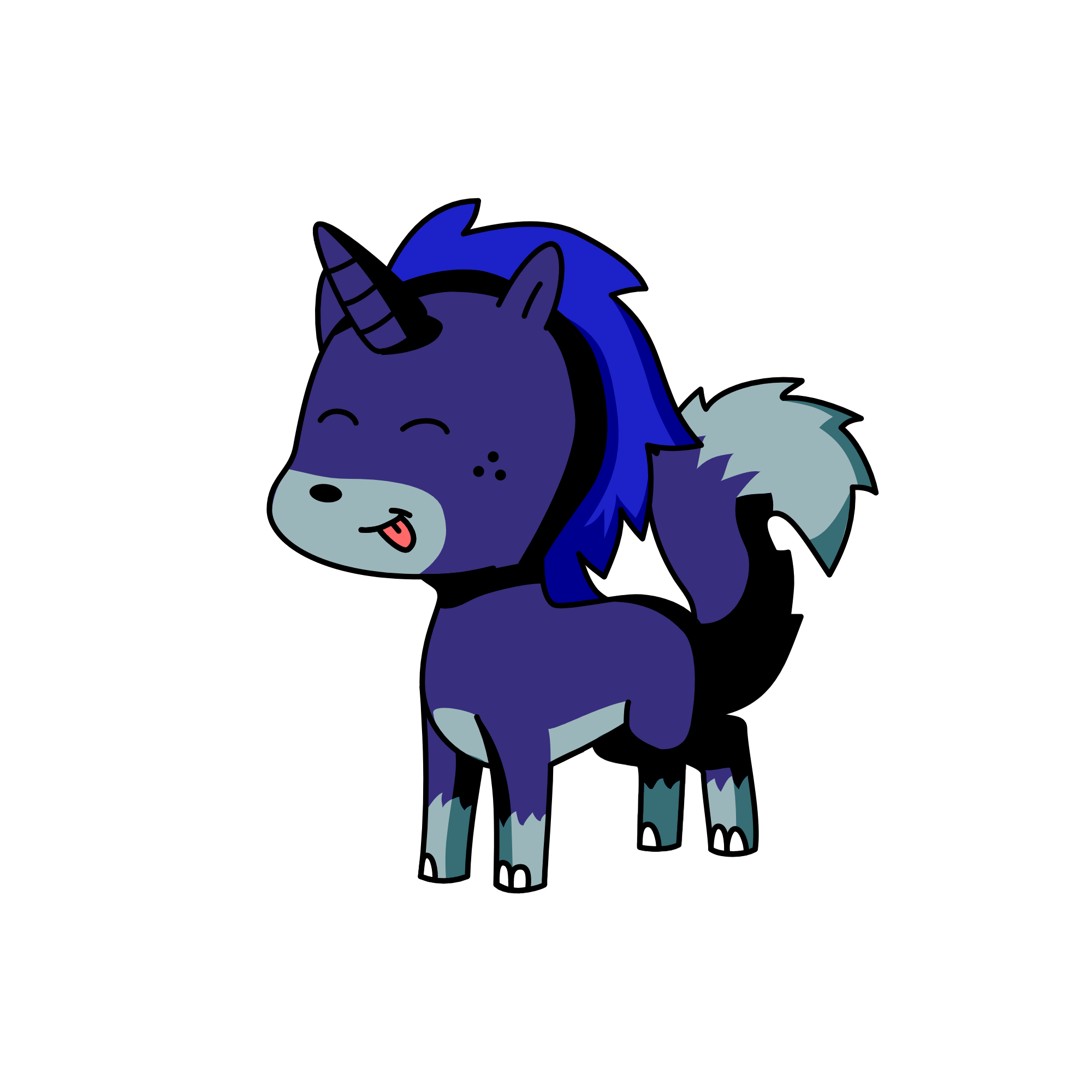Have my LPS he's a boy/wolfy, the unicorn