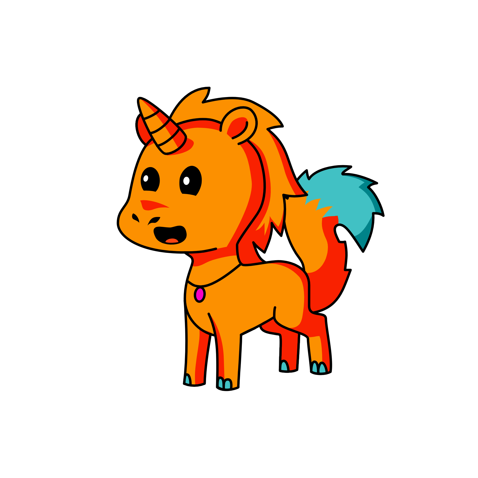 One of my LPS/ Orangy, the unicorn