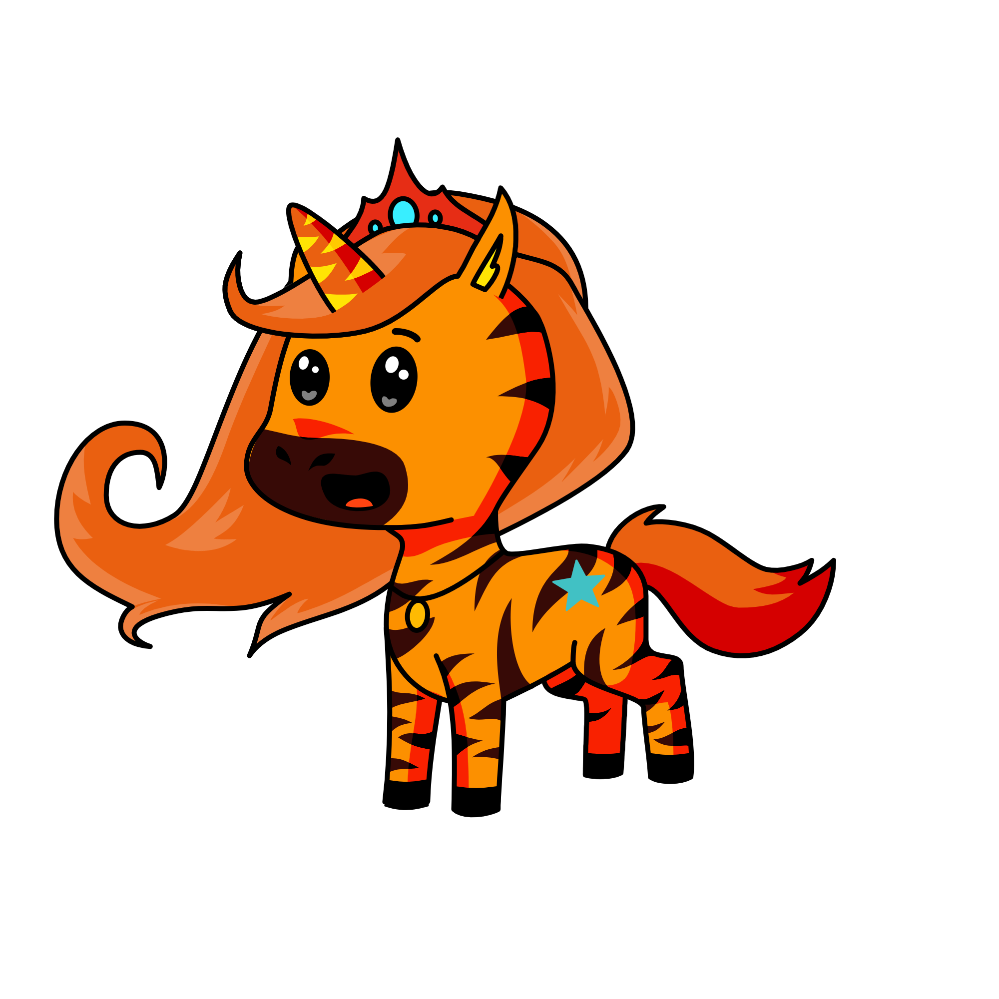 Fire, the unicorn