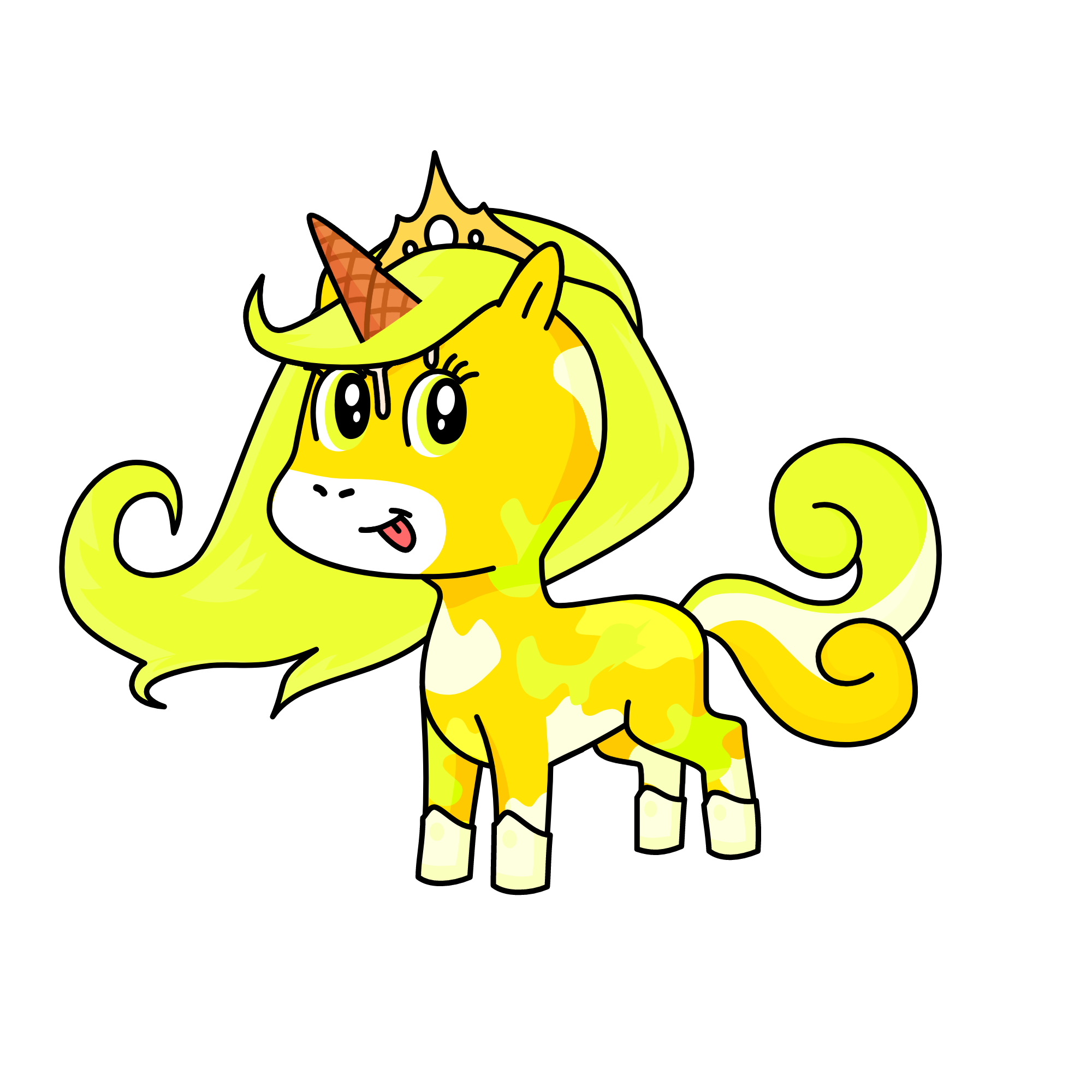 banana ice cream, the unicorn