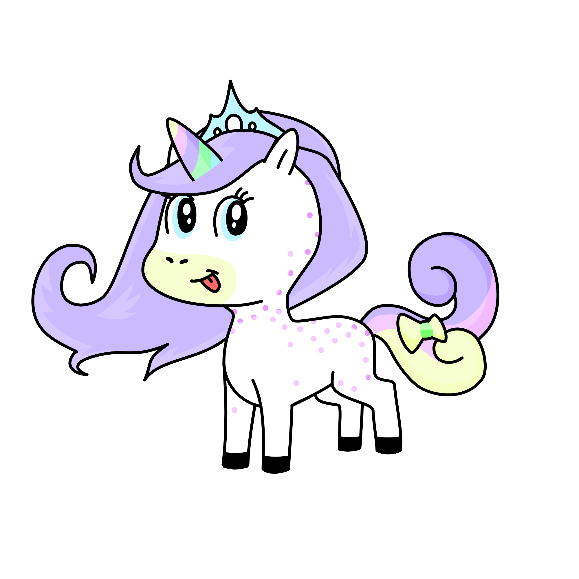 Confetii cake, the unicorn