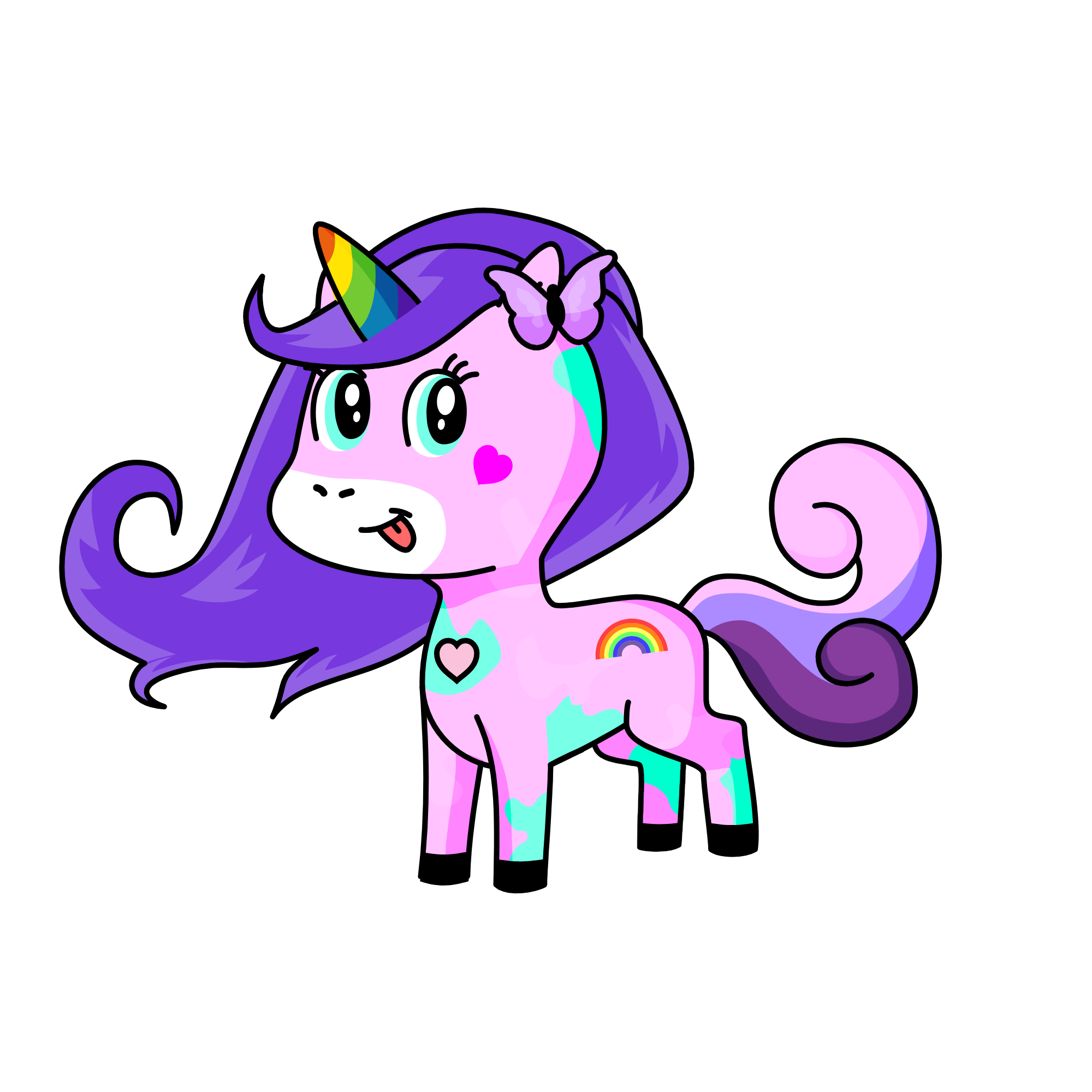 Crazy Confetti, the unicorn
