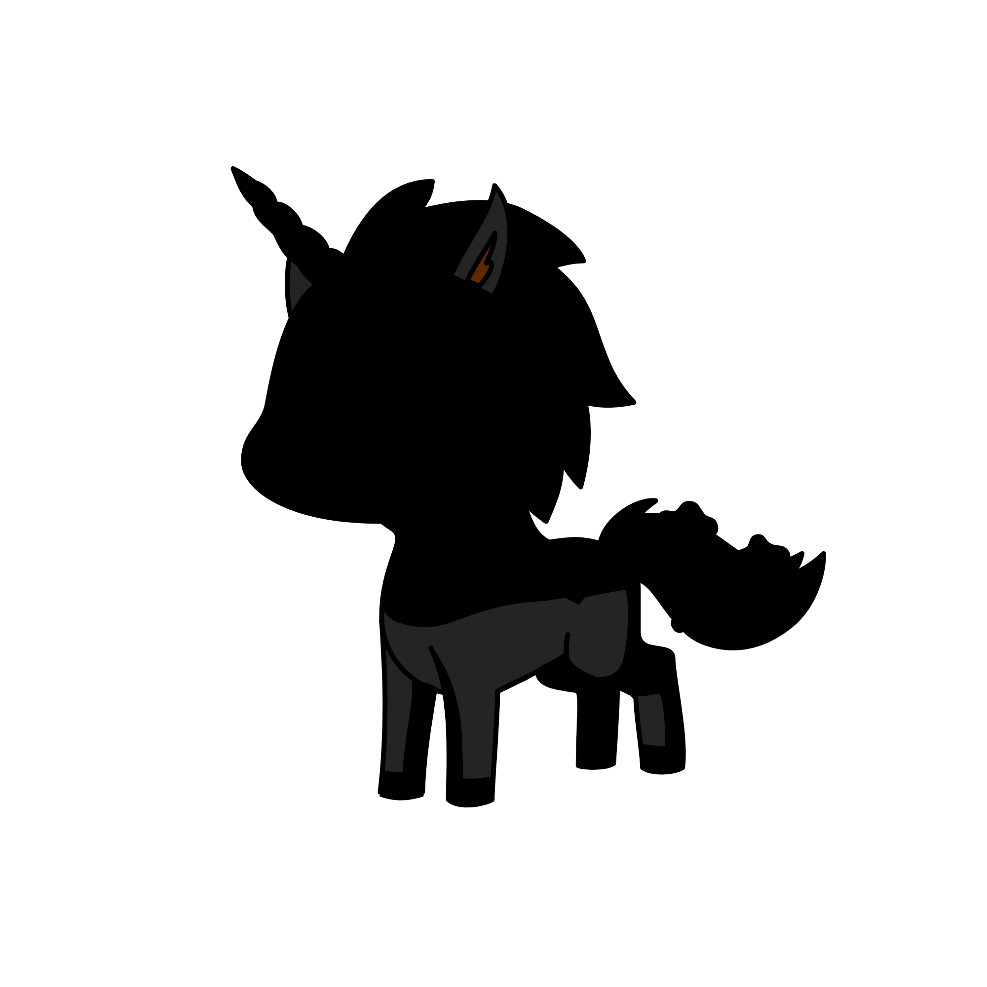 Dark Queen, the unicorn