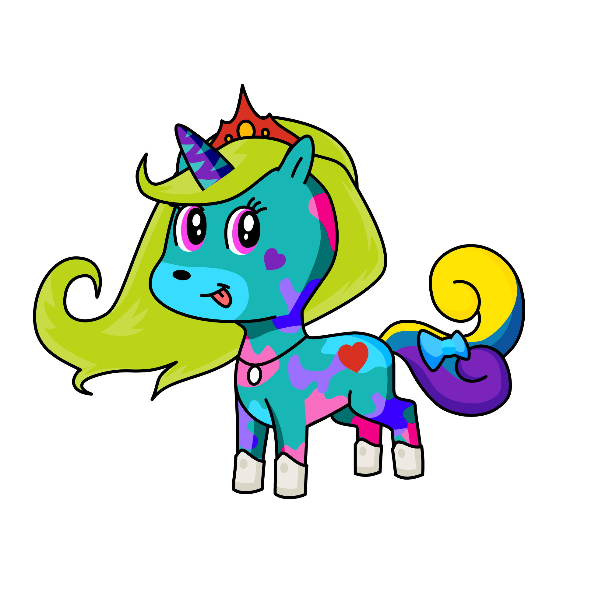 QUEENSLAY, the unicorn