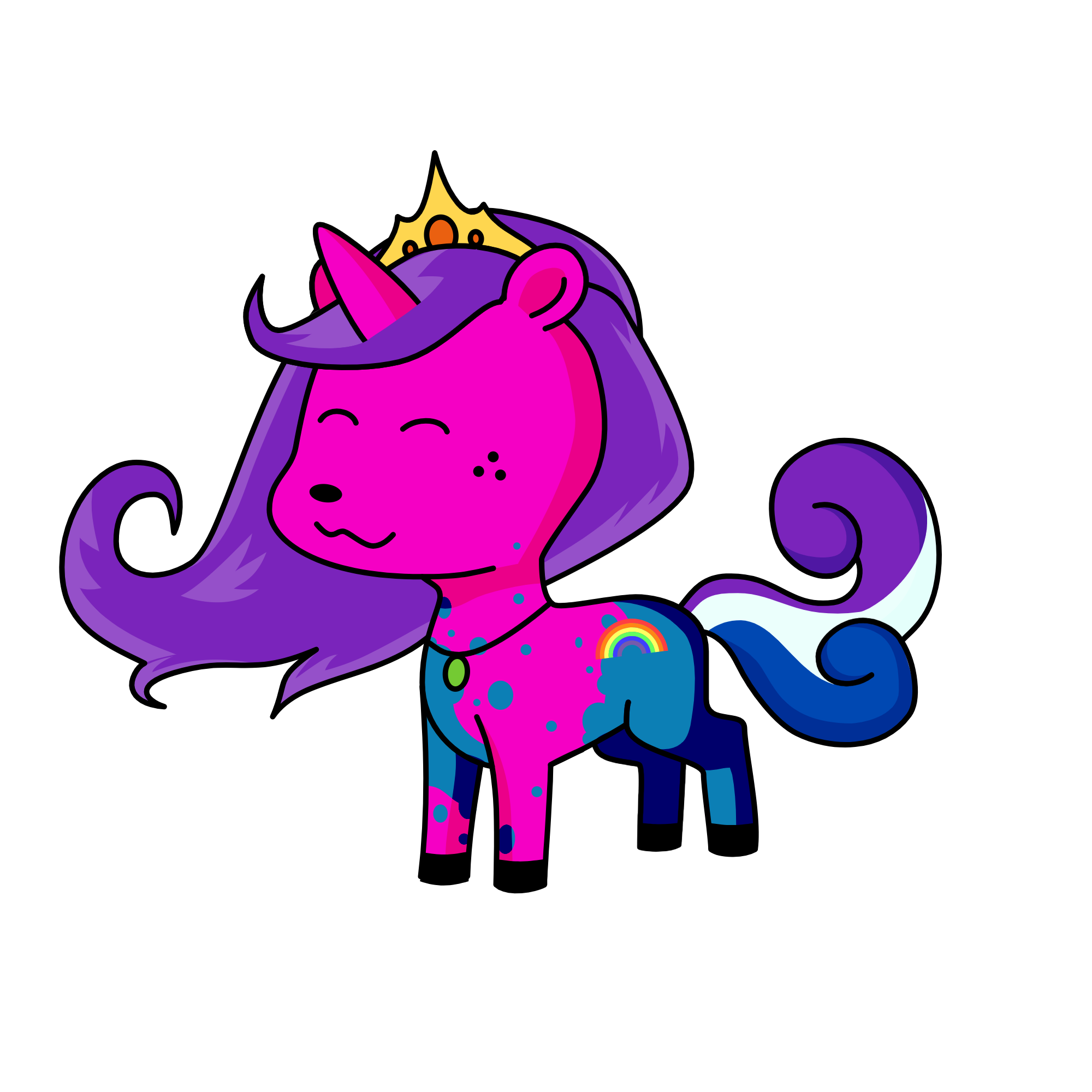 PrettyPink, the unicorn