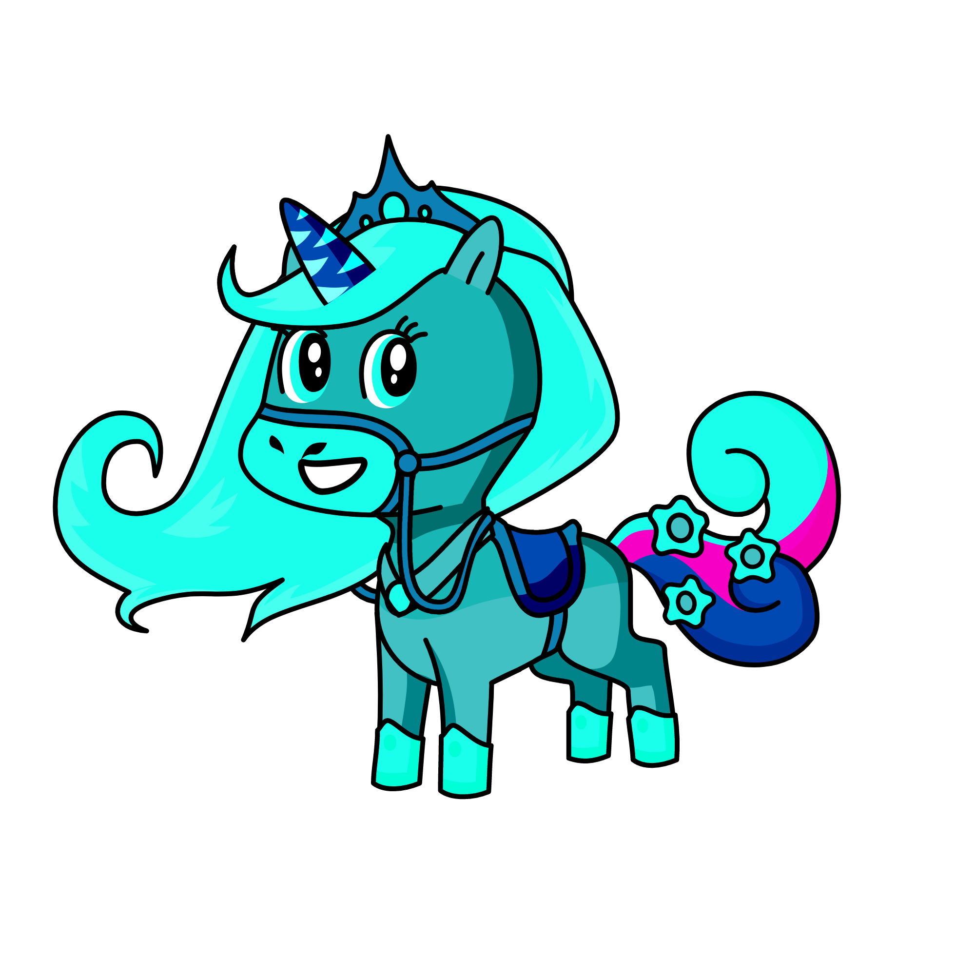 Icy Snow River, the unicorn