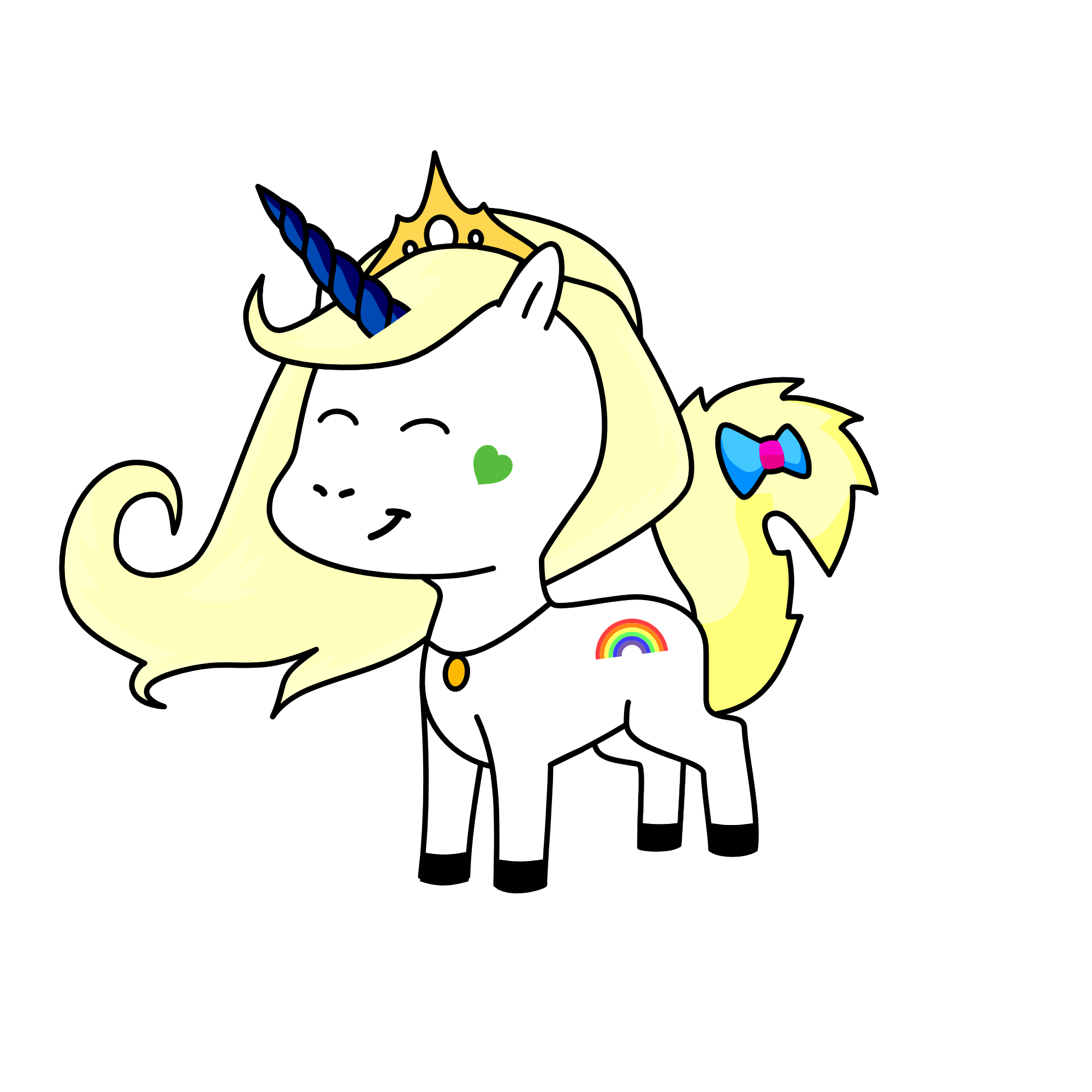 Blonde Princess, the unicorn