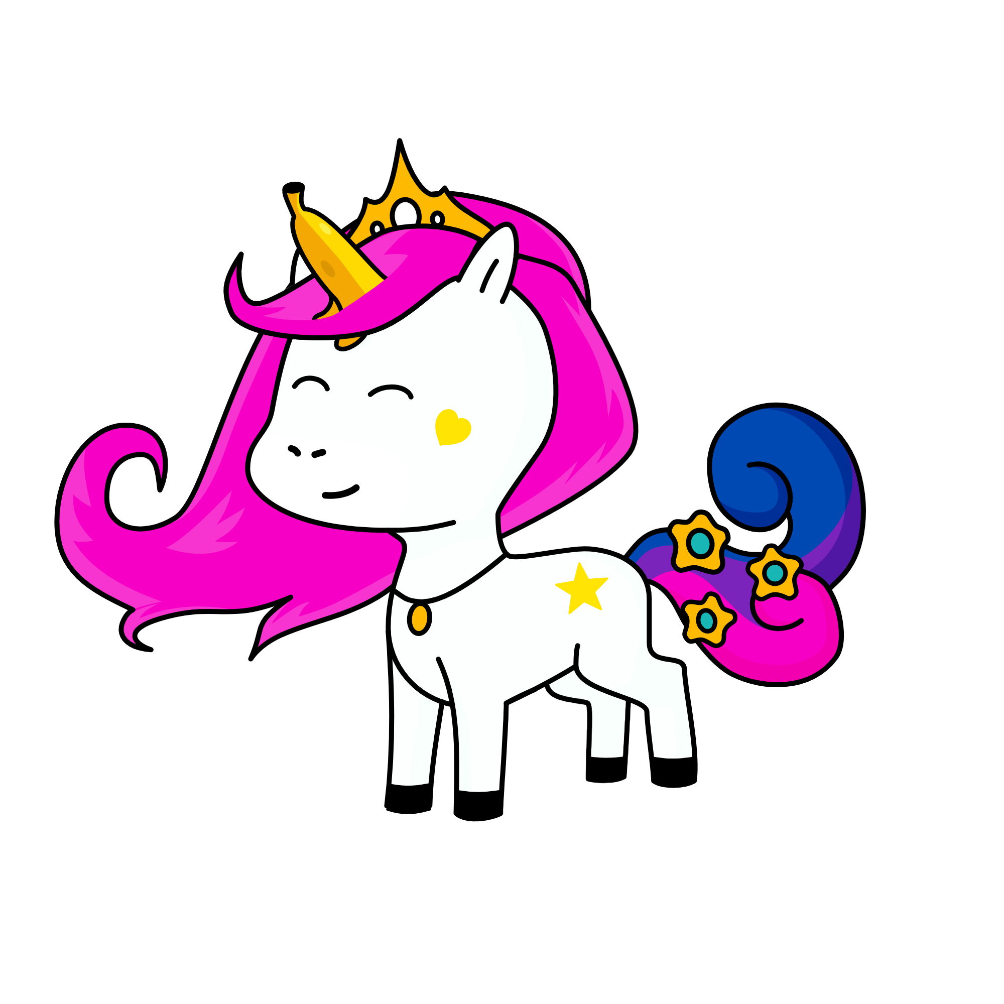Rich FAKE UNICORN Portia, the unicorn