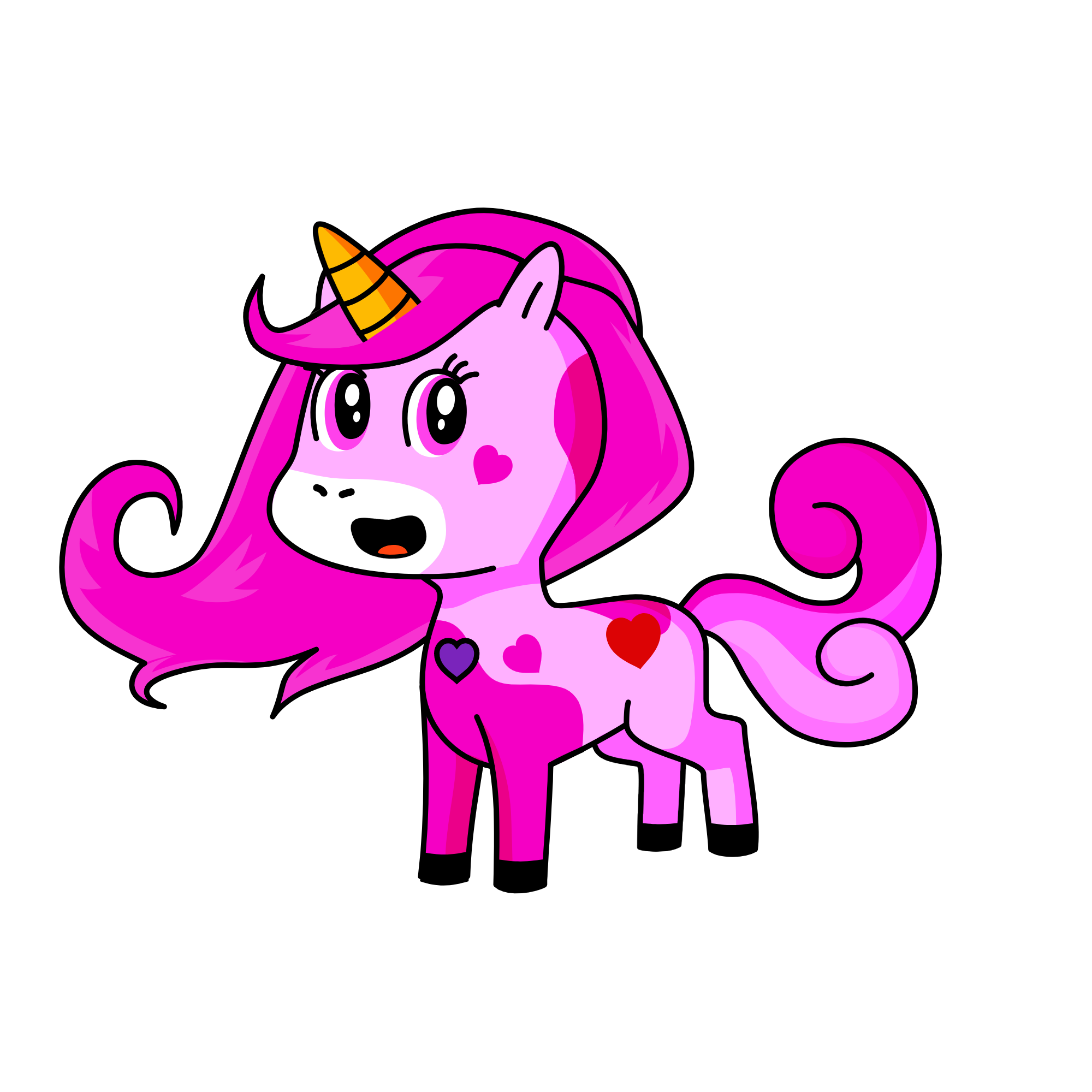 Pinky, the unicorn