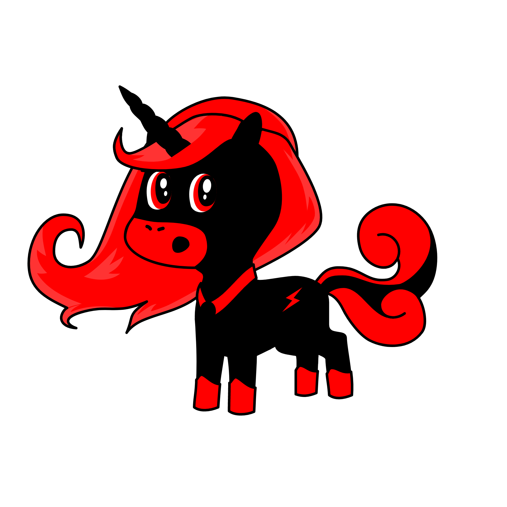 Moody, the unicorn