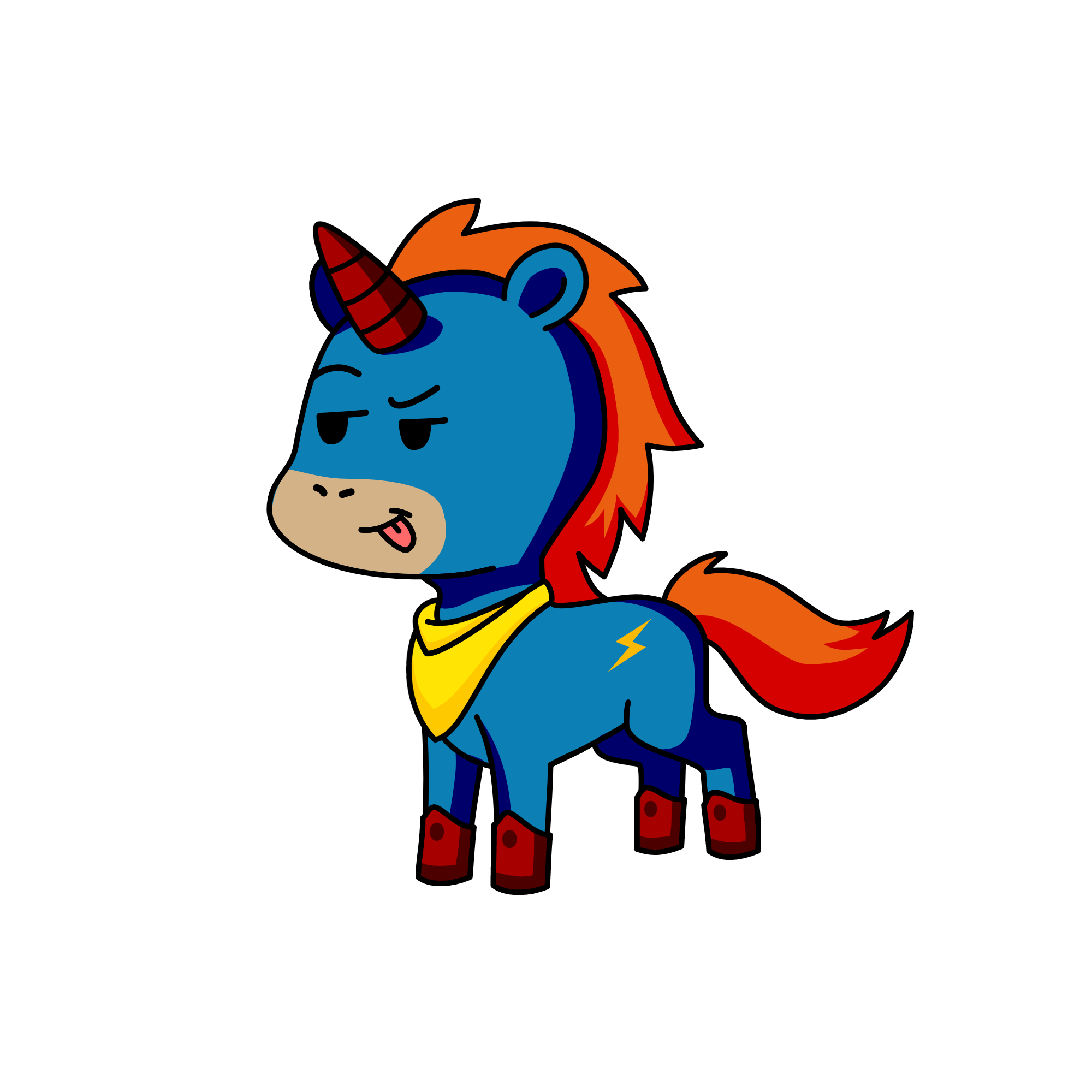 Sombra, the unicorn