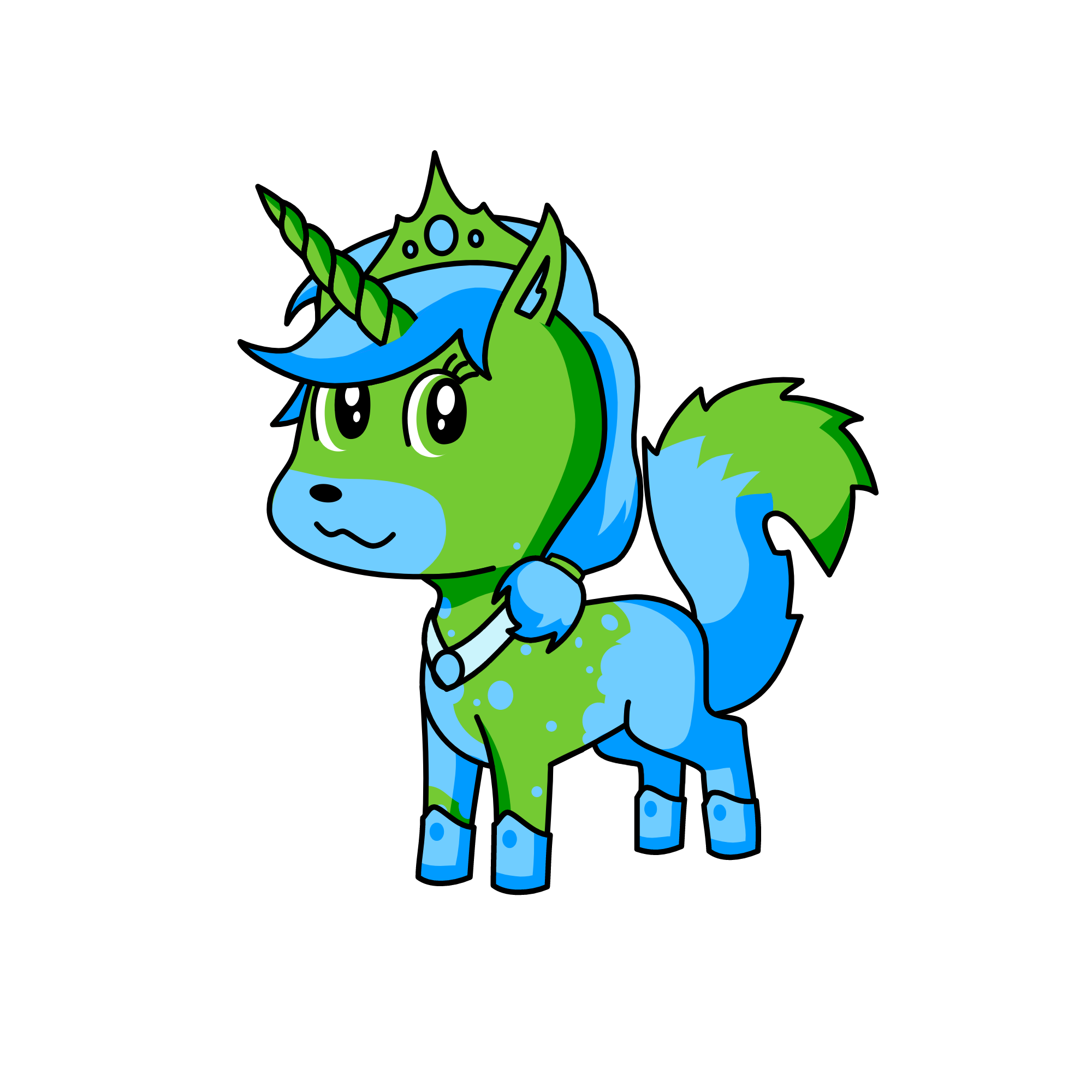 Green Apple, the unicorn