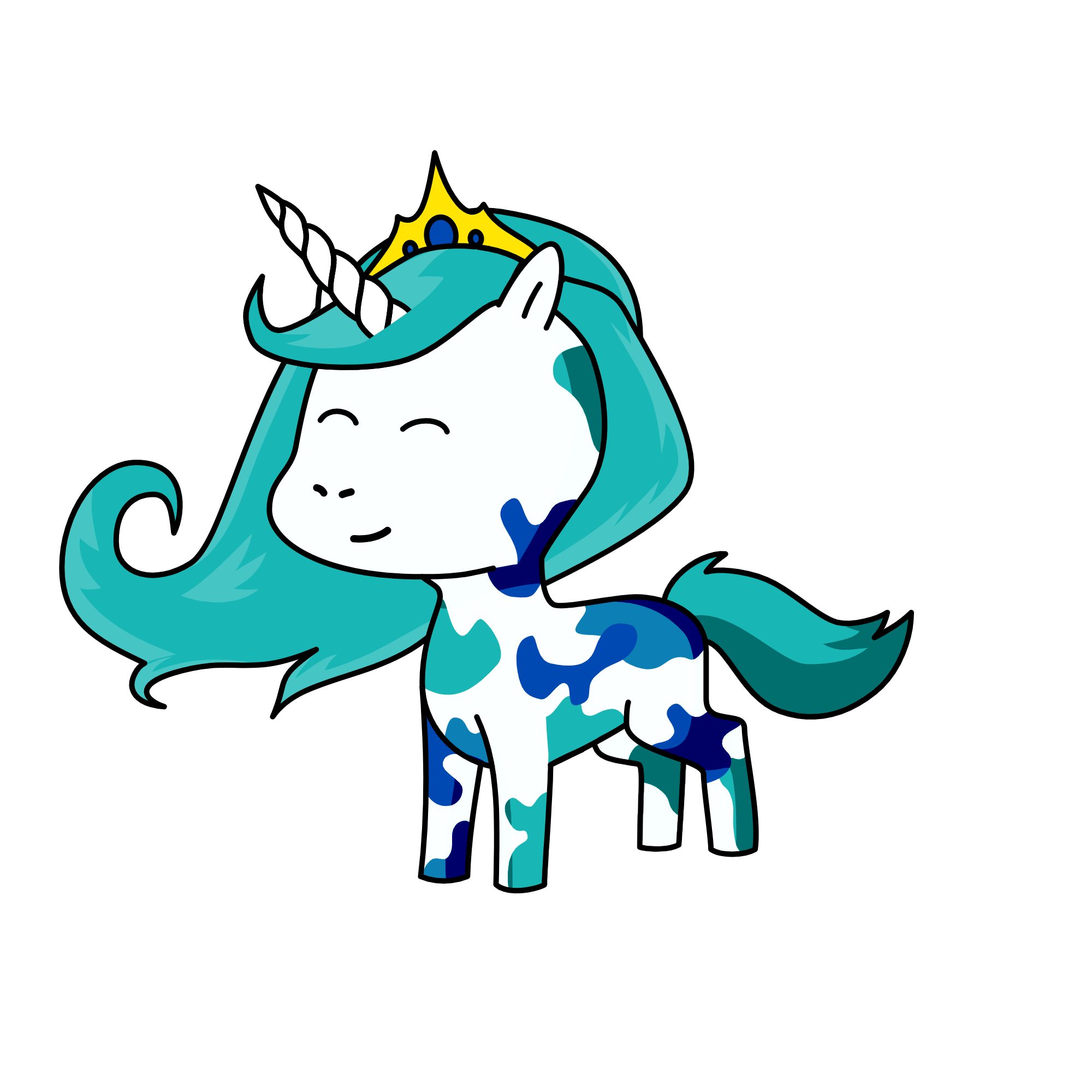 Winter Queen, the unicorn
