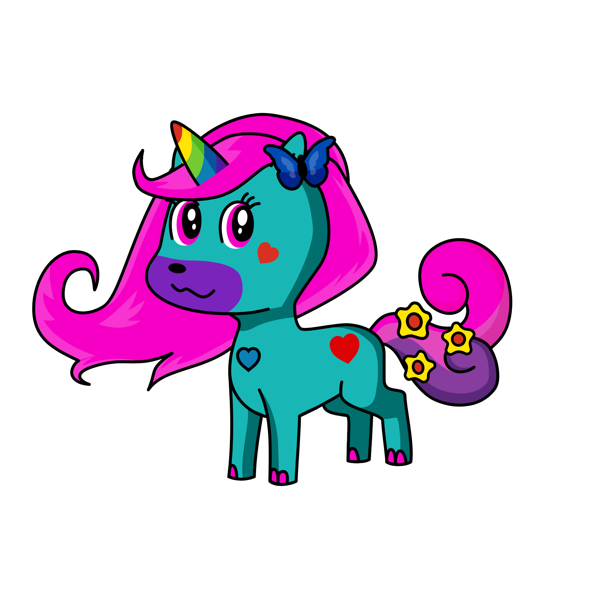Pinky Winkey, the unicorn