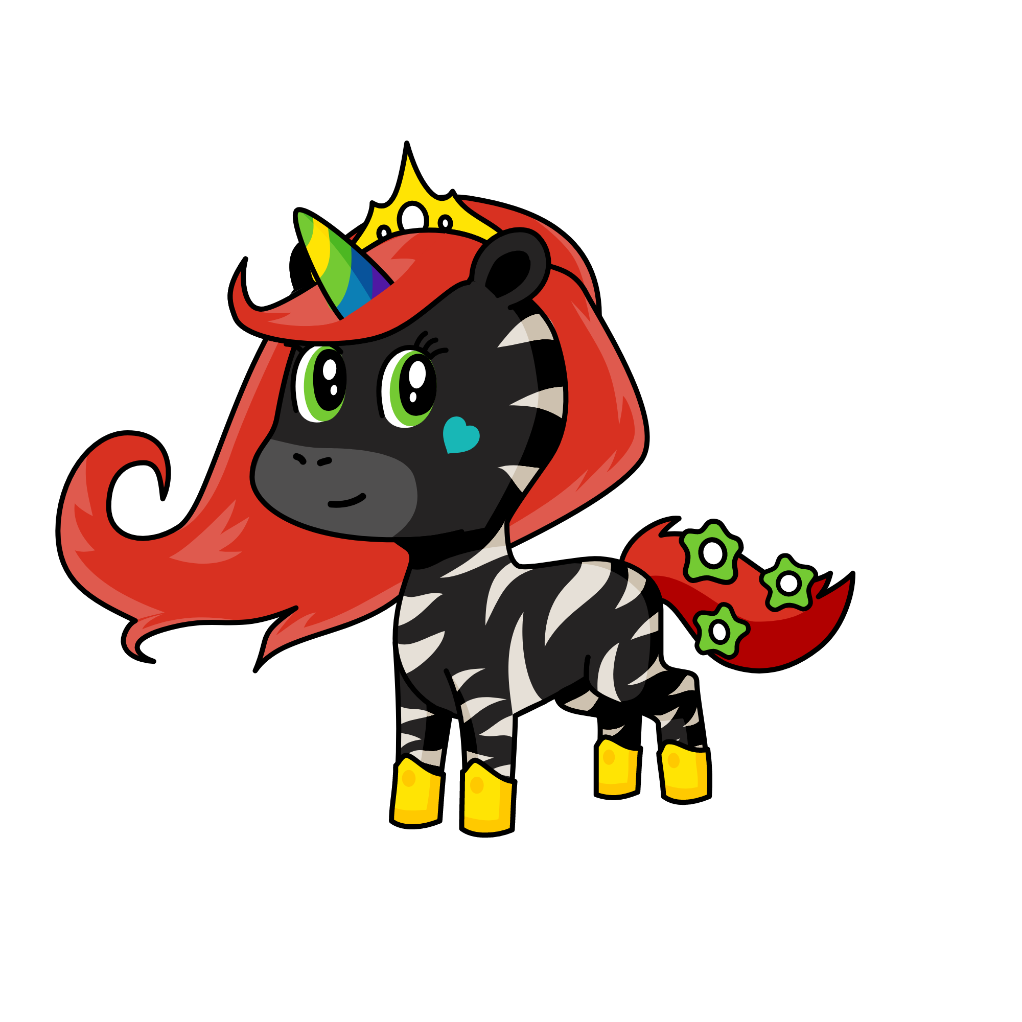 Lady party, the unicorn