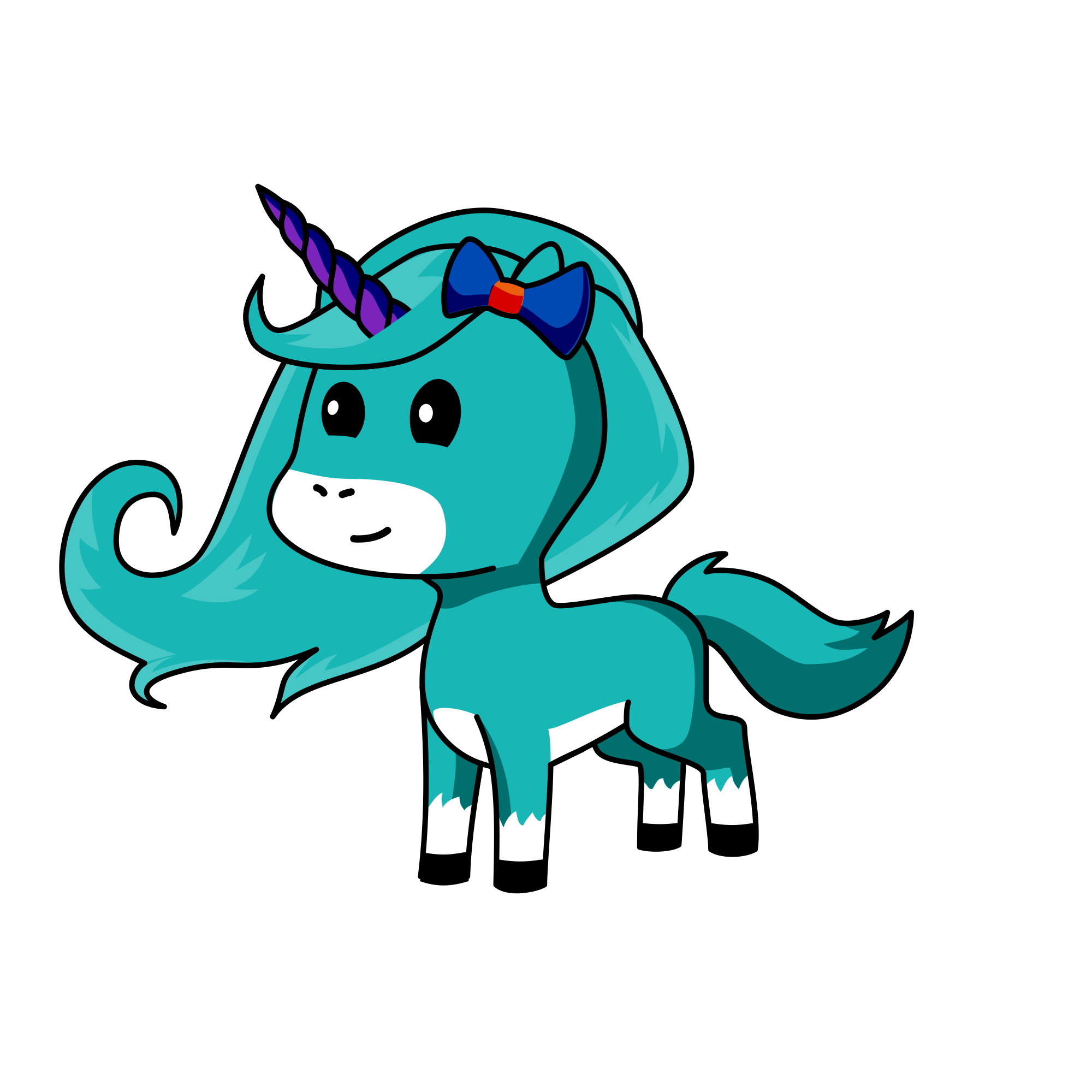 Cloudy, the unicorn