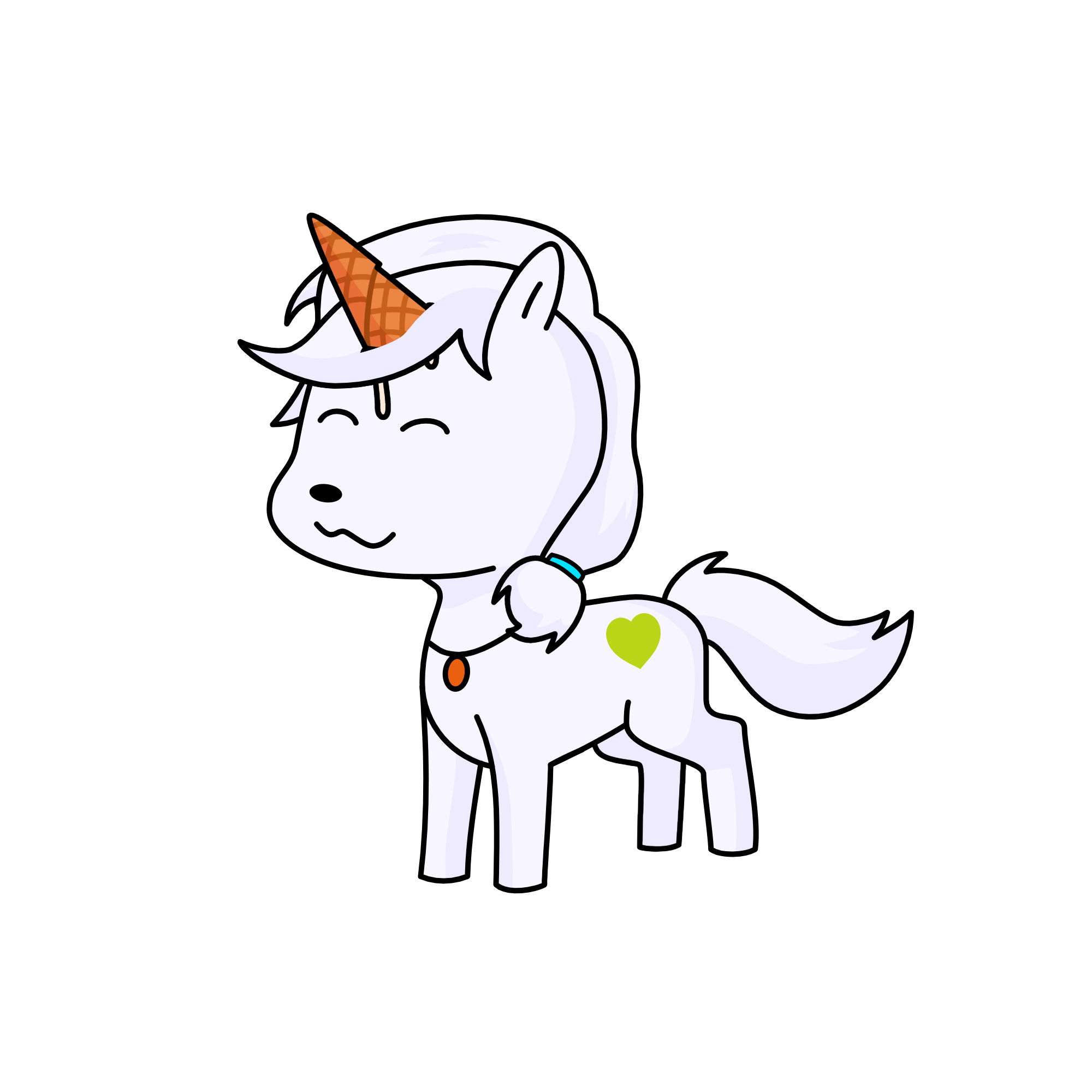 Ice cream, the unicorn