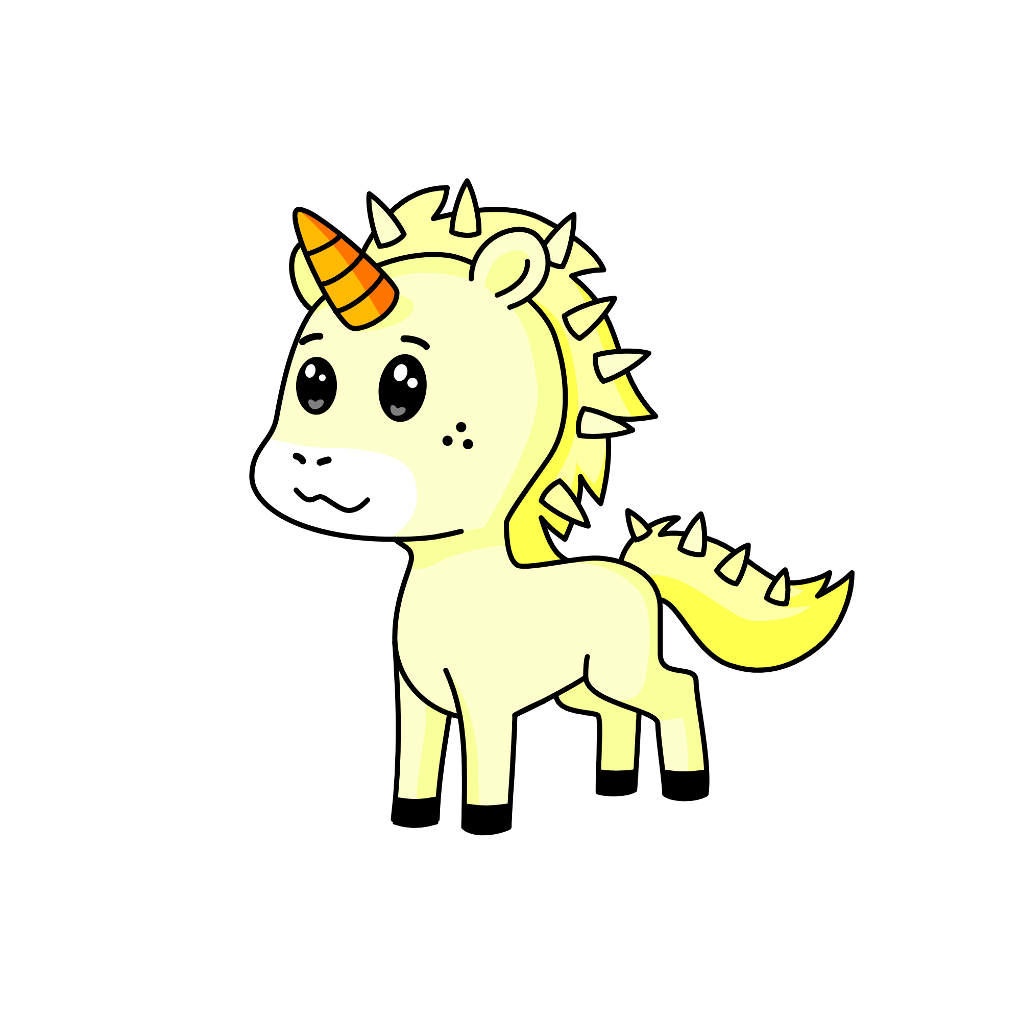 Blondy, the unicorn