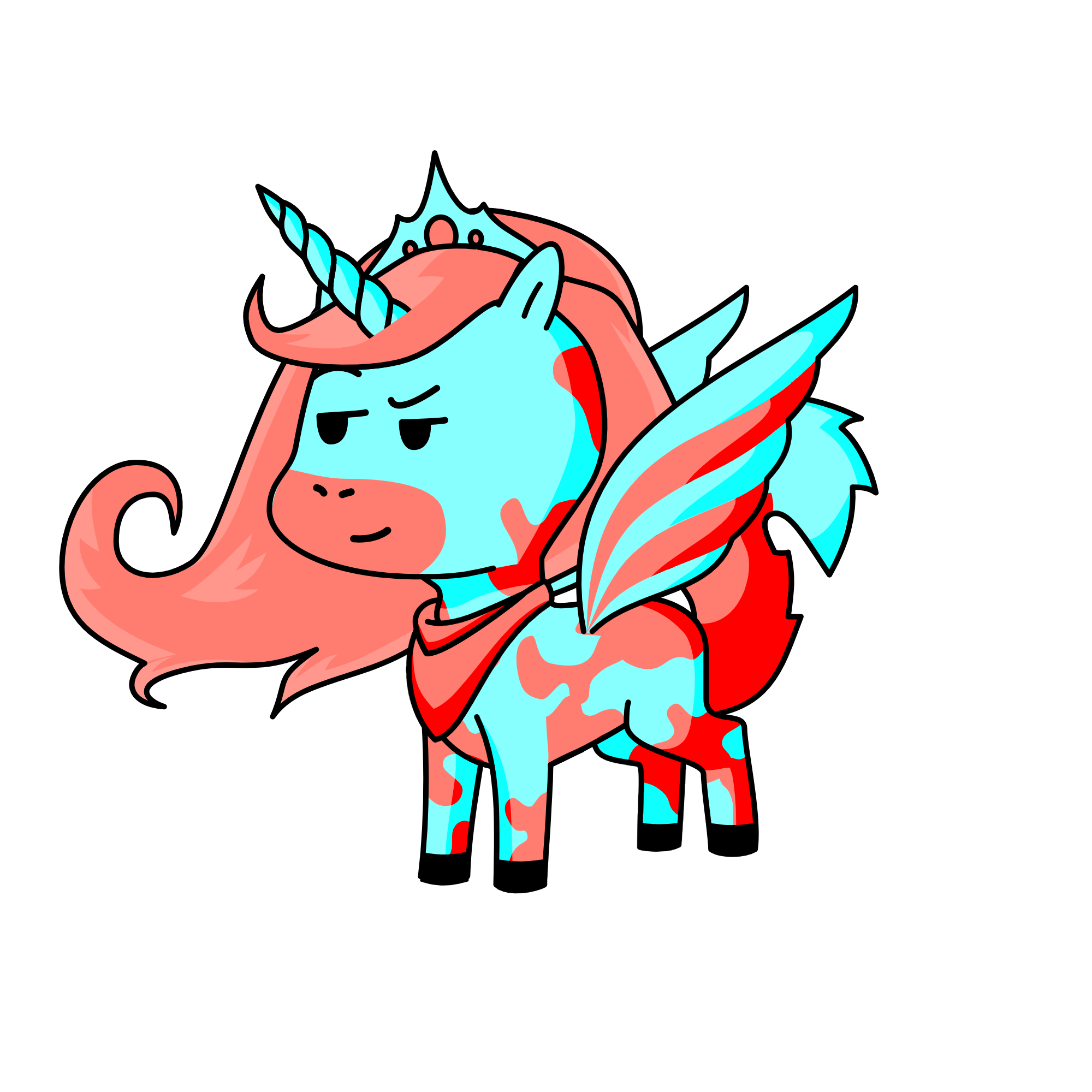 Pastell, the unicorn