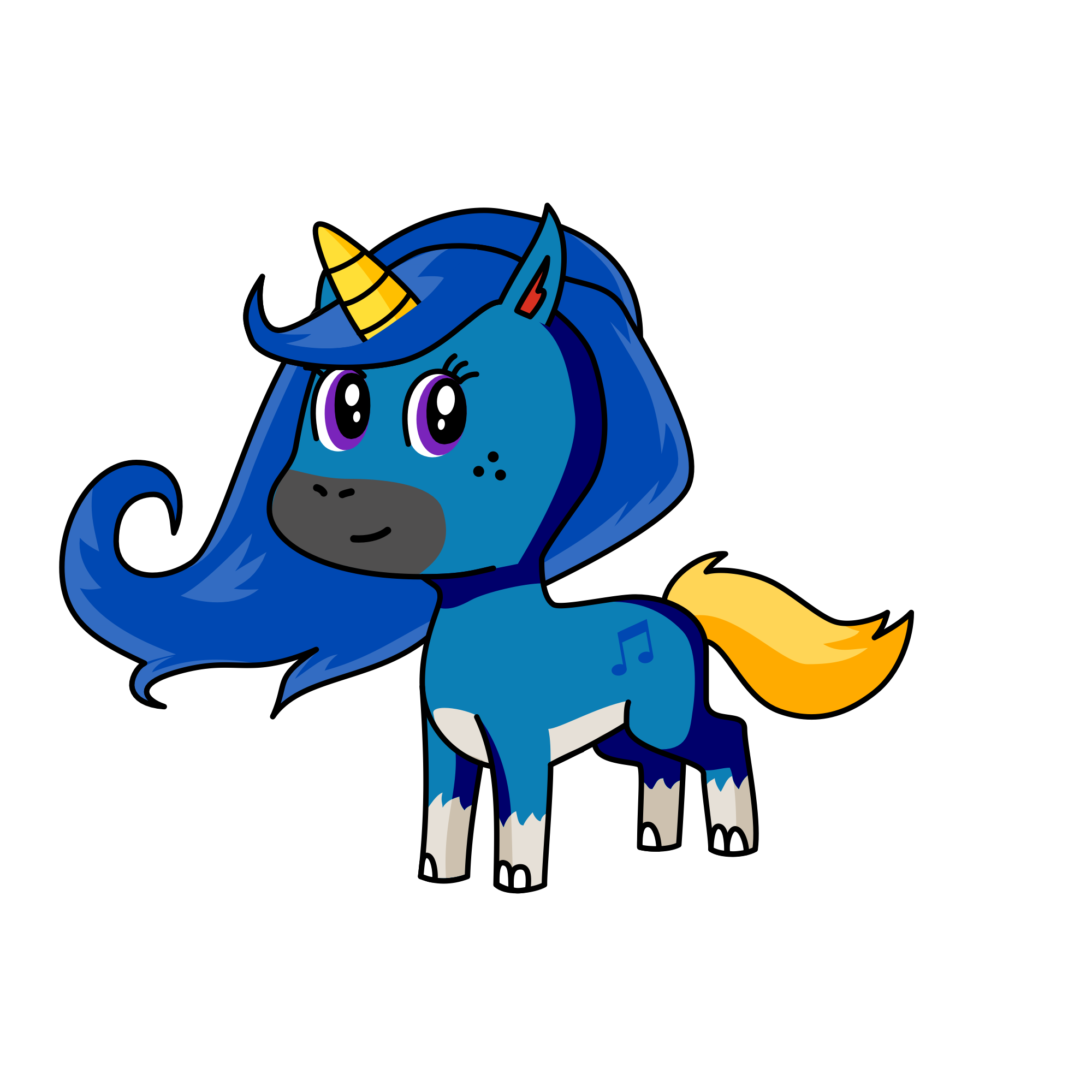 Princess night, the unicorn
