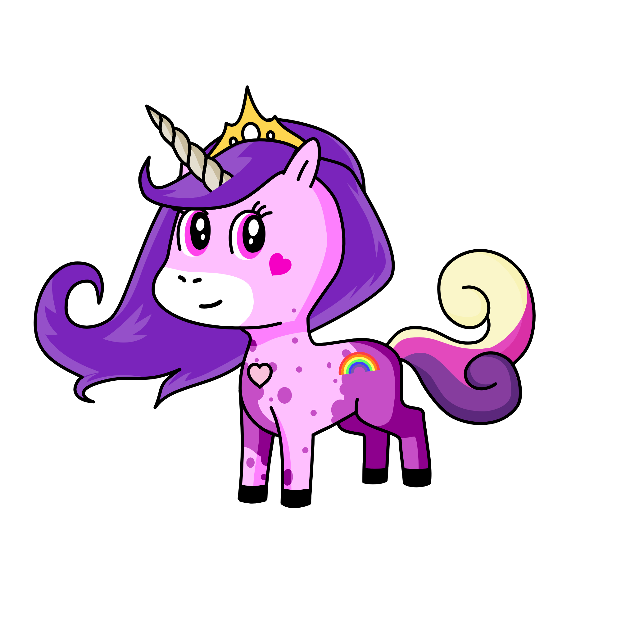 Violet, the unicorn
