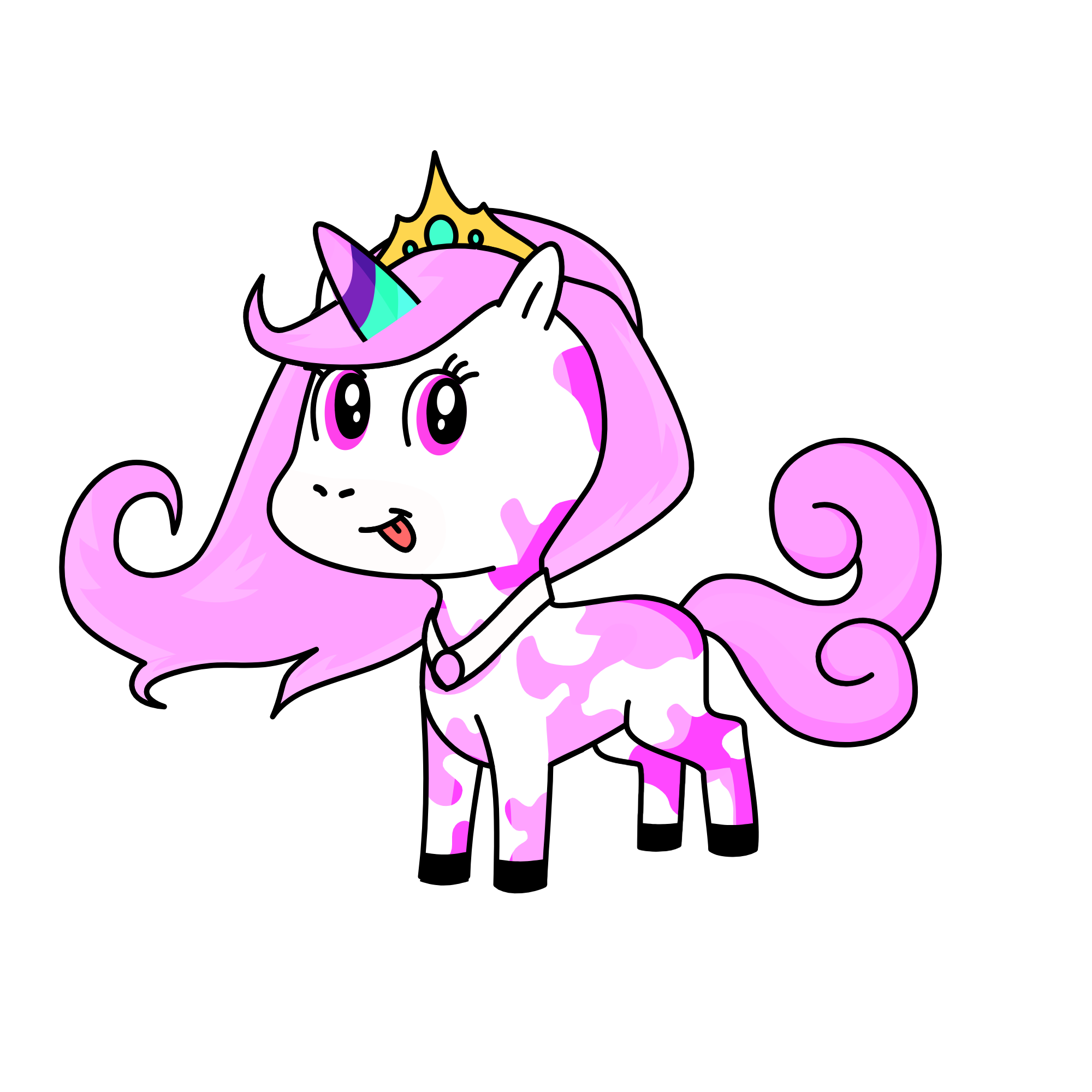 Queen Fluffy, the unicorn