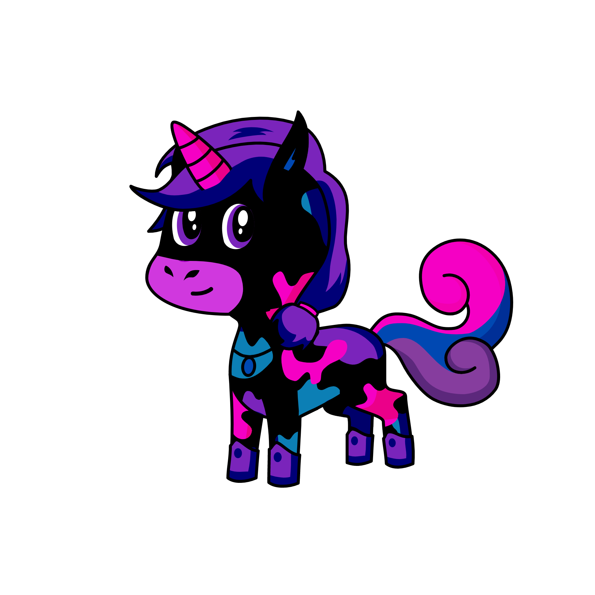 midnight sparkle, the unicorn