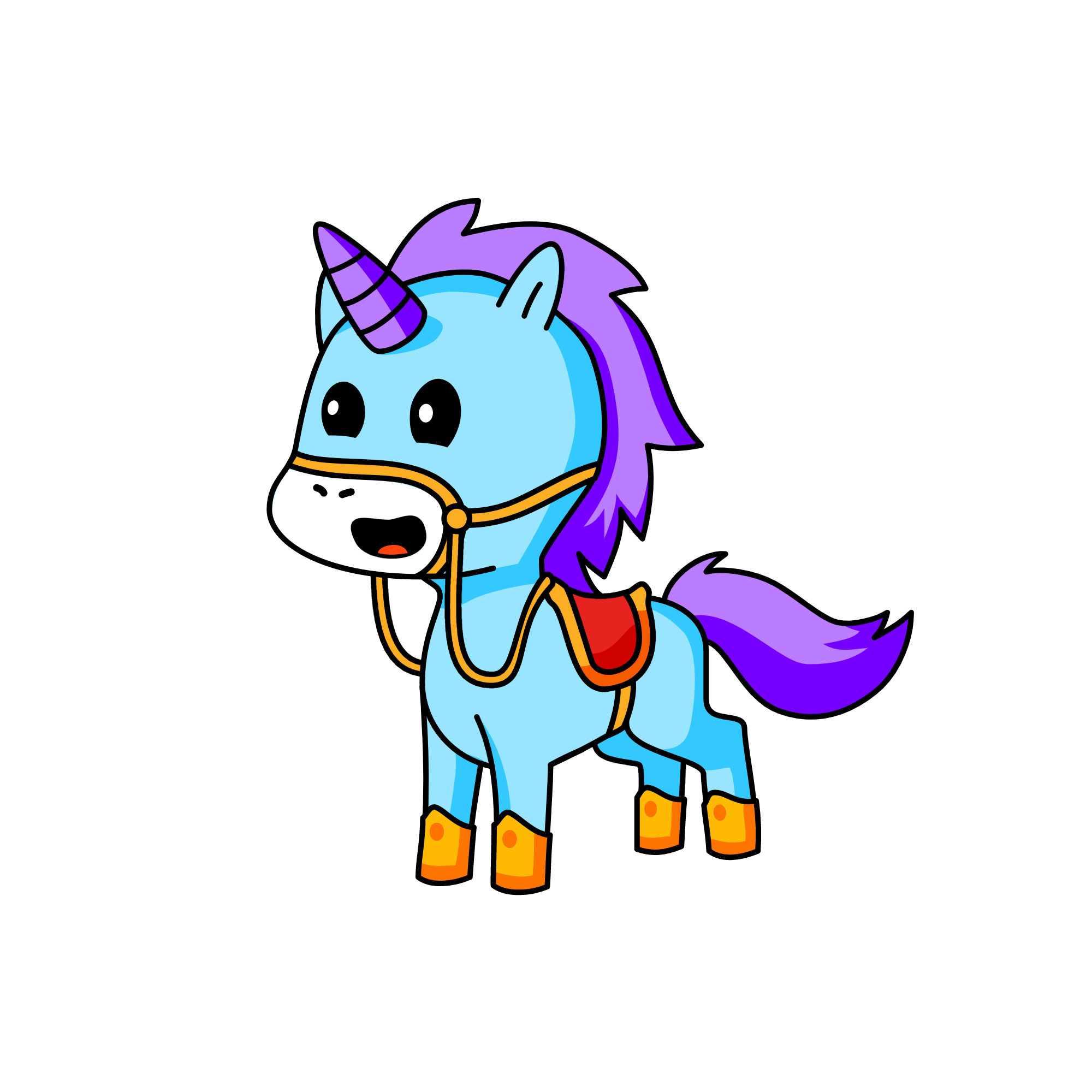 Prancer, the unicorn