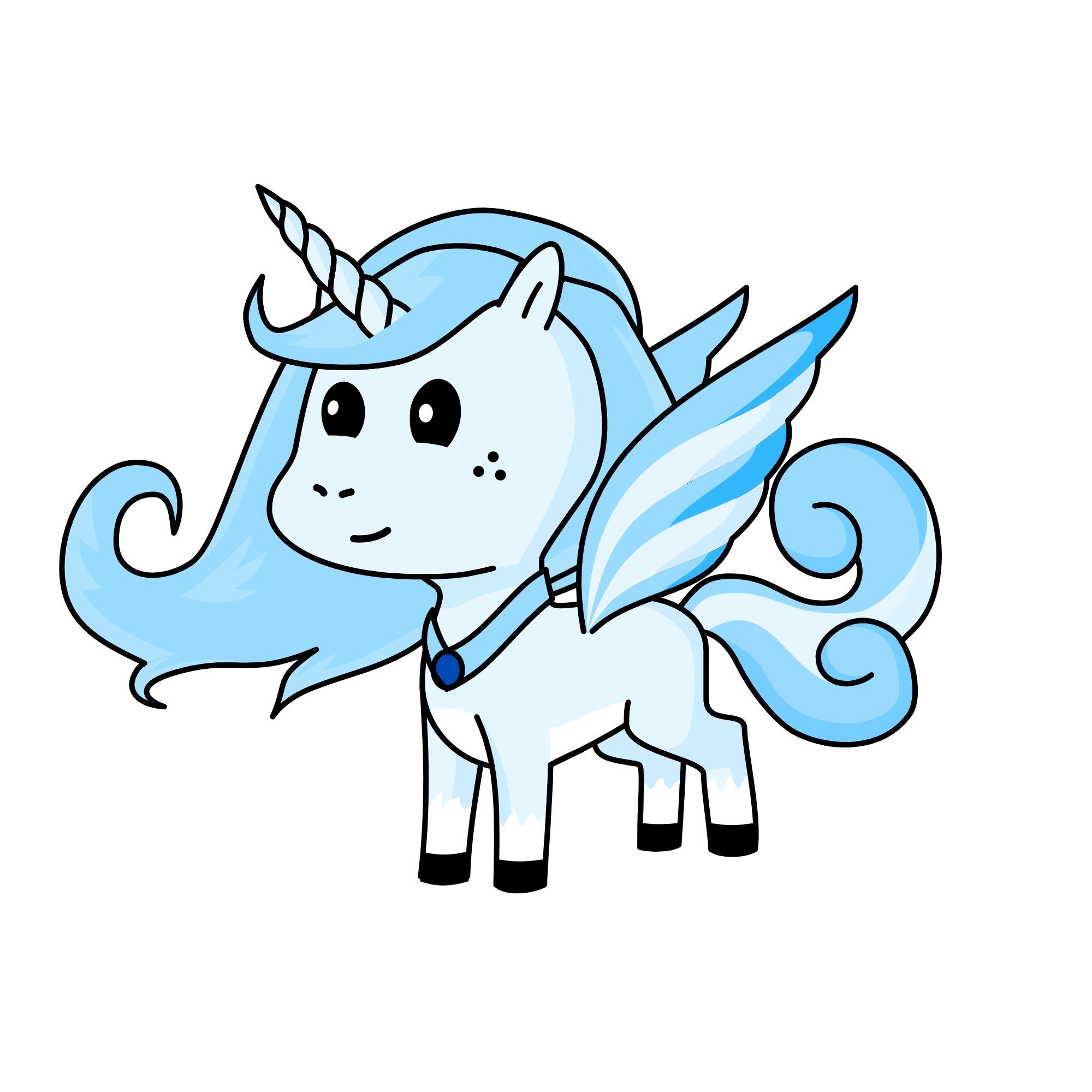 Polar the ice Uni, the unicorn