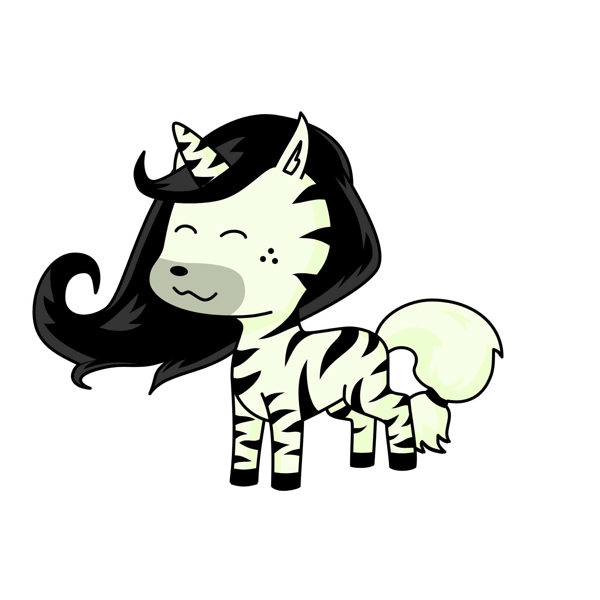 zebra, the unicorn