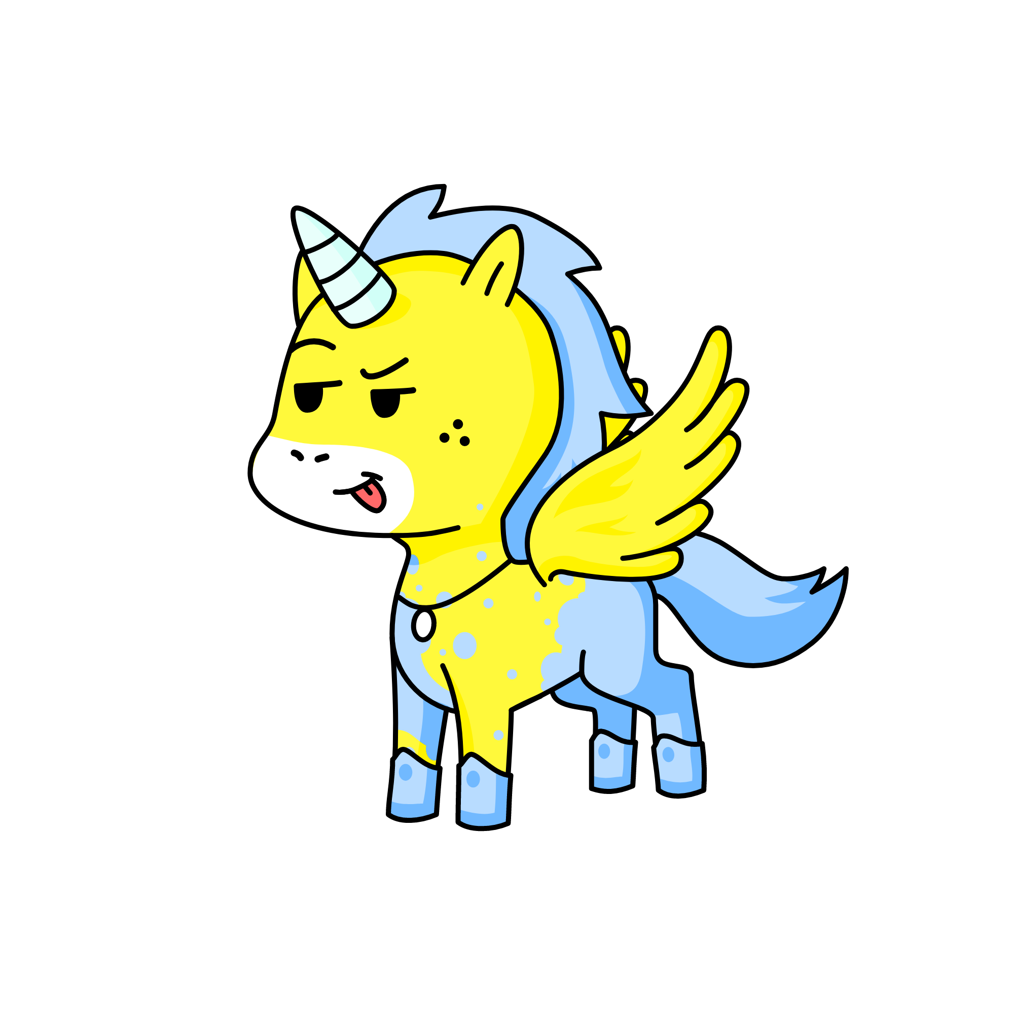awesom unicorn cupcake , the unicorn