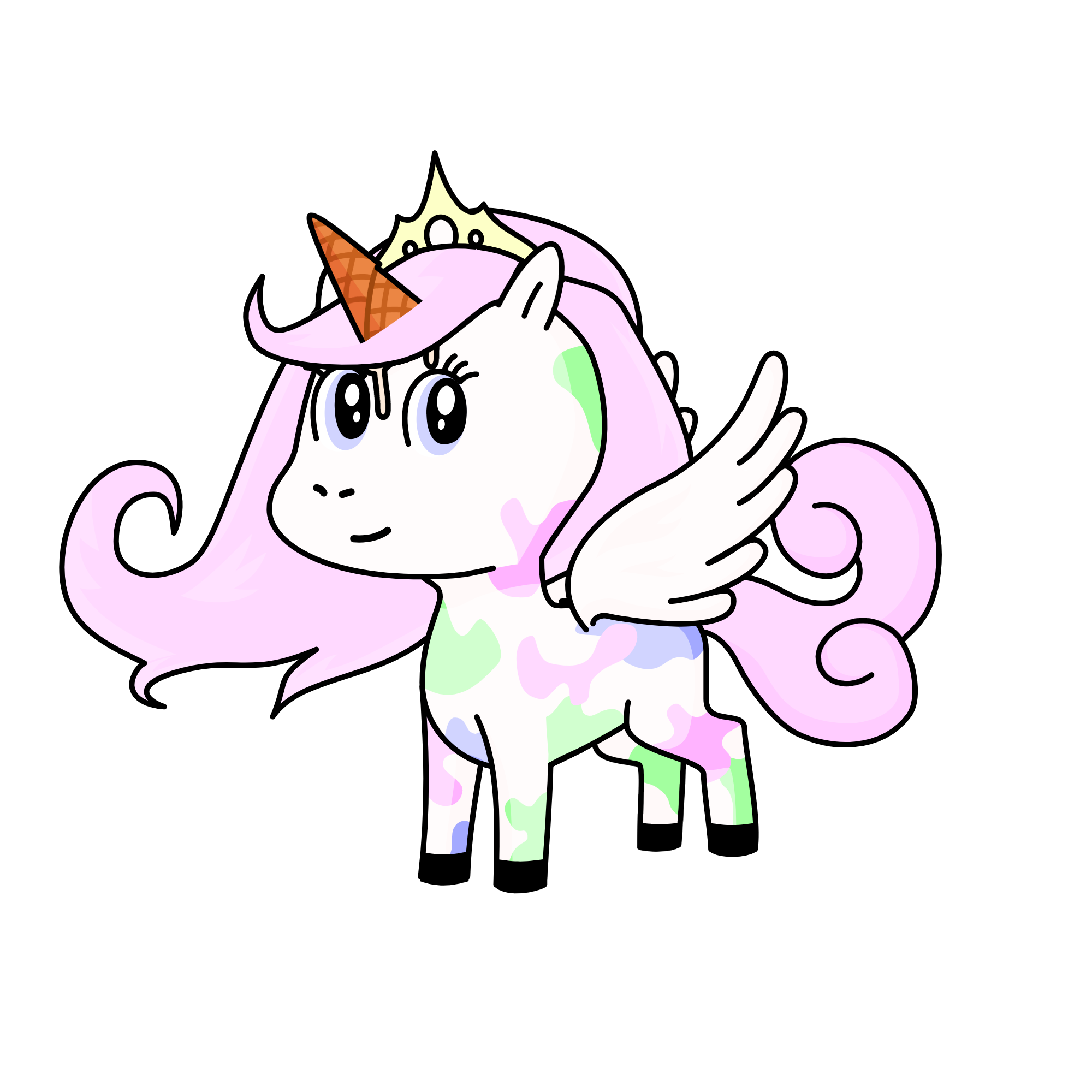 Queen Of Ice Cream, the unicorn