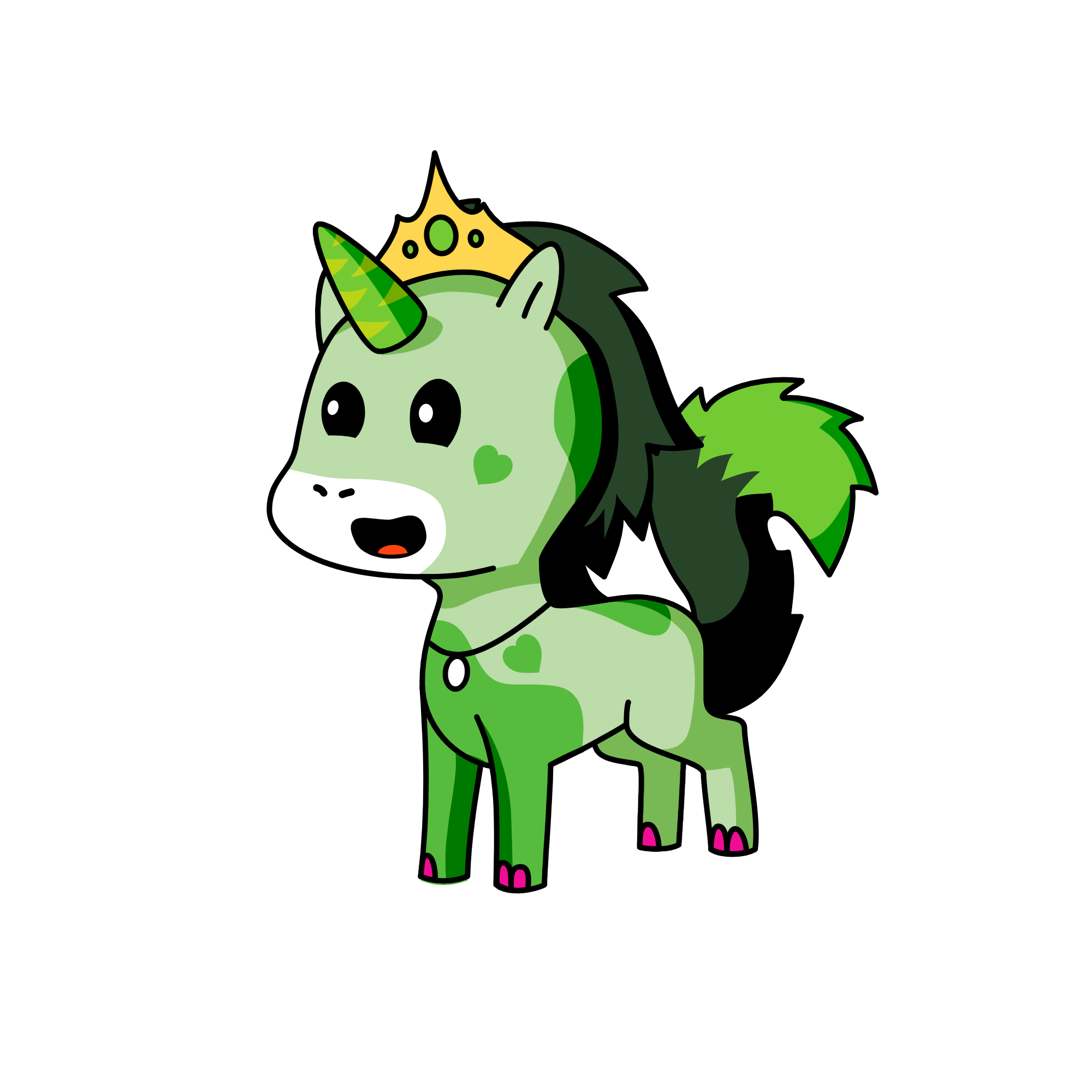 prinsess forest, the unicorn