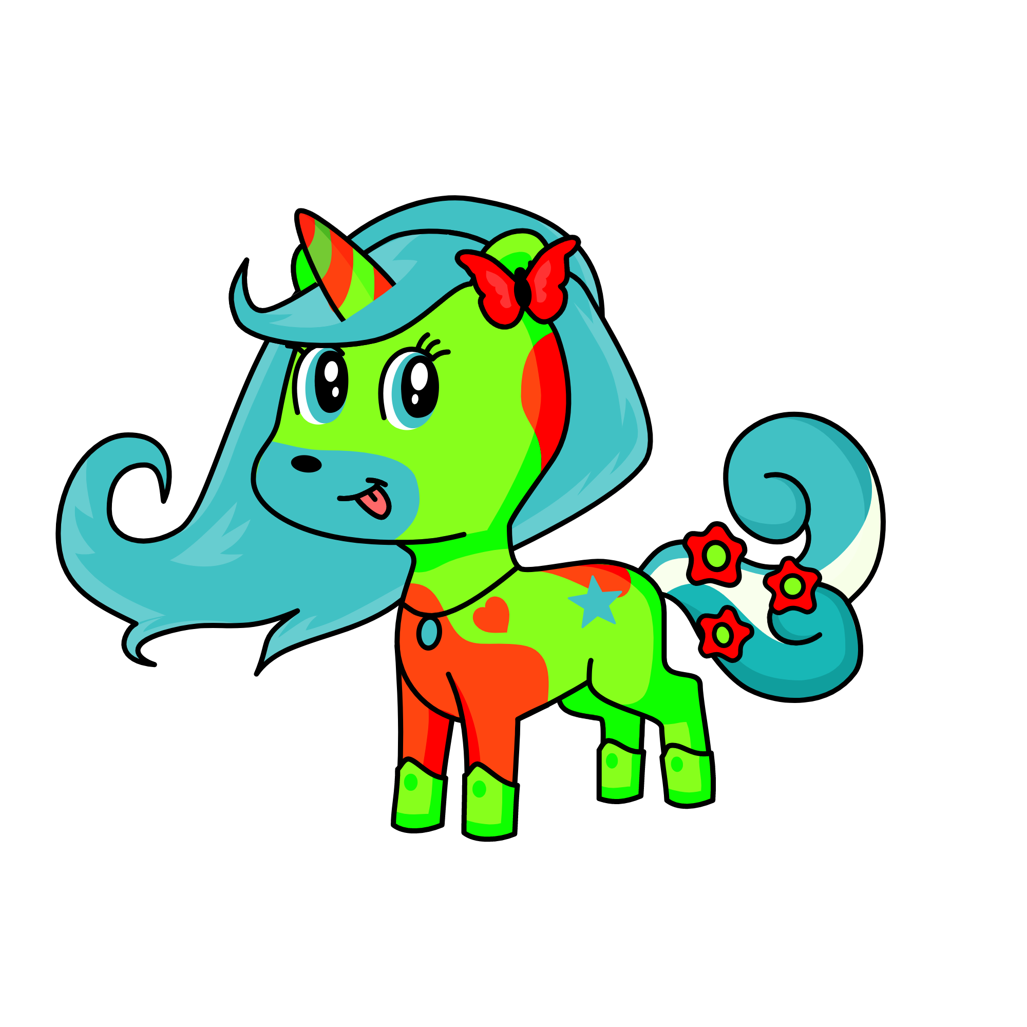 Crista, the unicorn