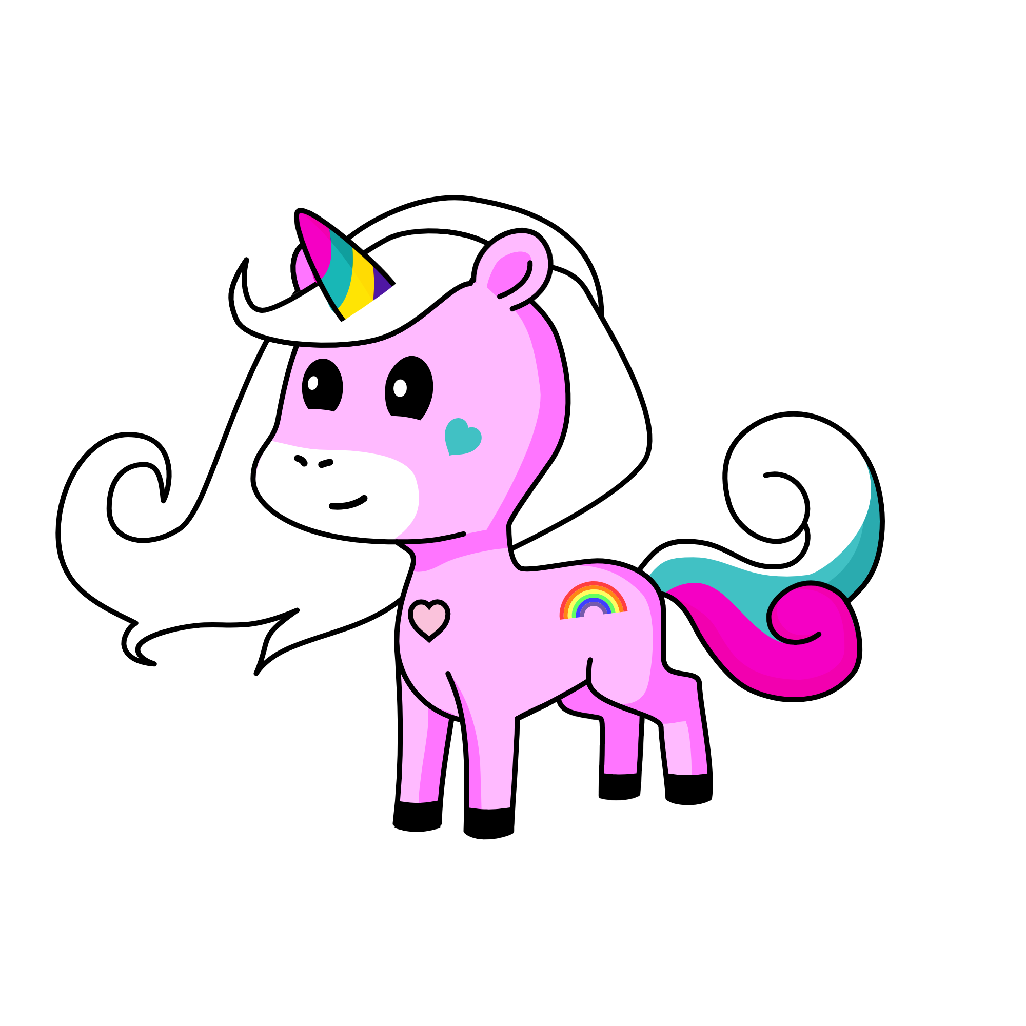 Pinky The Baby Panda Unicorn, the unicorn