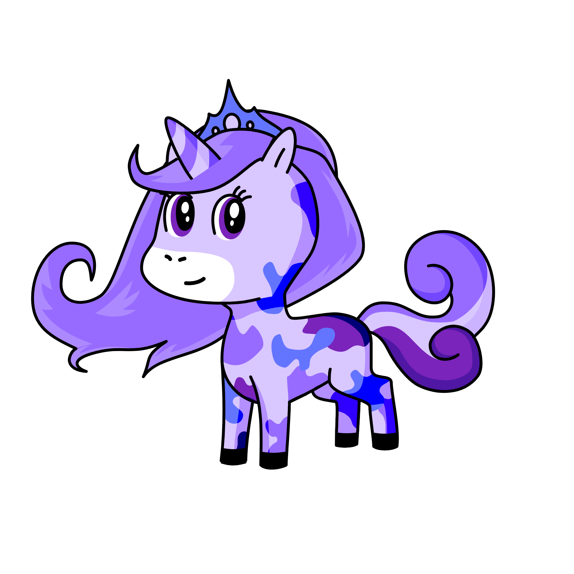 purple, the unicorn